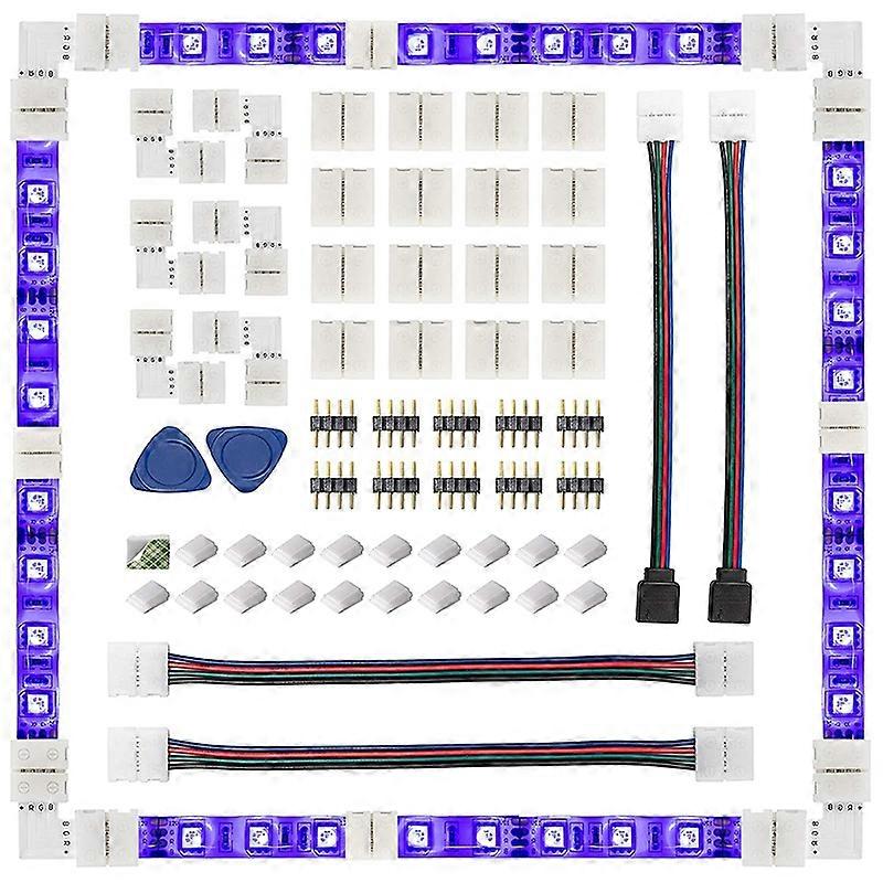 Connector 4 Pin 10mm Solderless RGB for 5050 SMD -L Shape