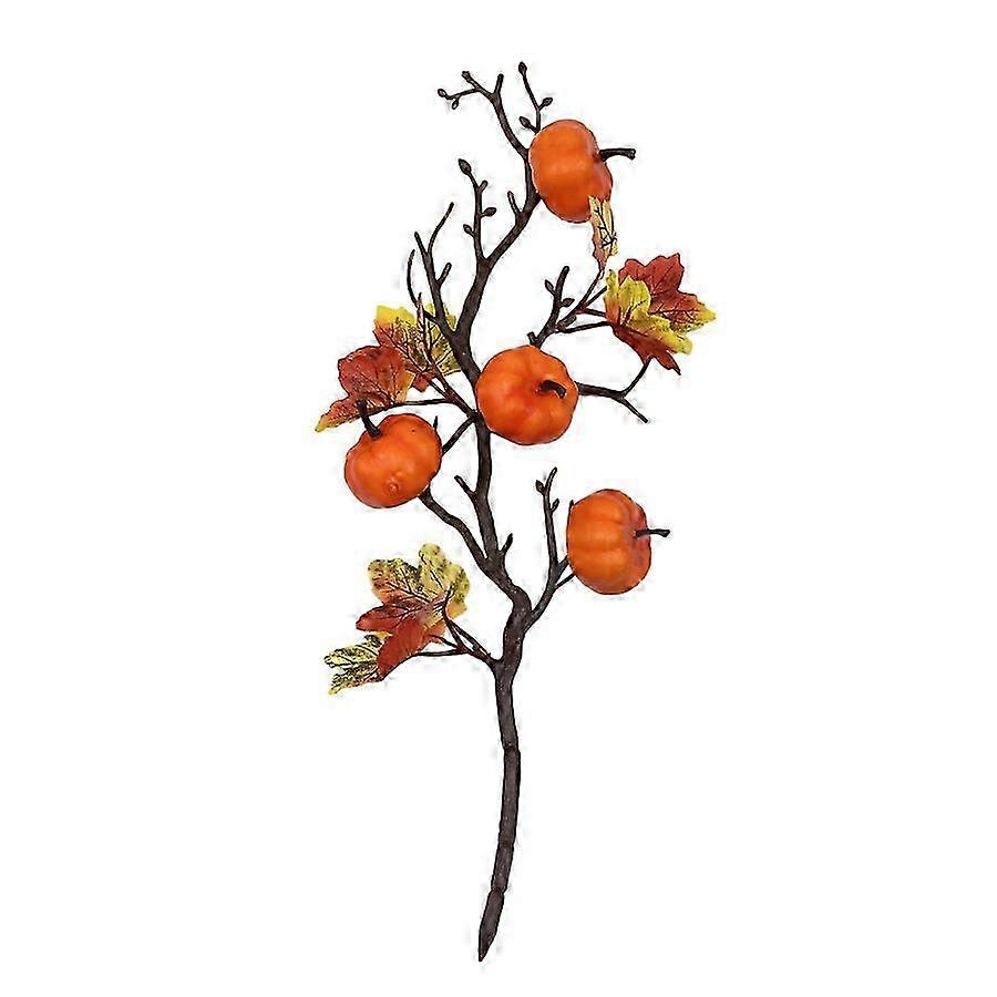 2025 Artificial Pumpkin Acorn Maple Leaf Branch for Halloween Decor
