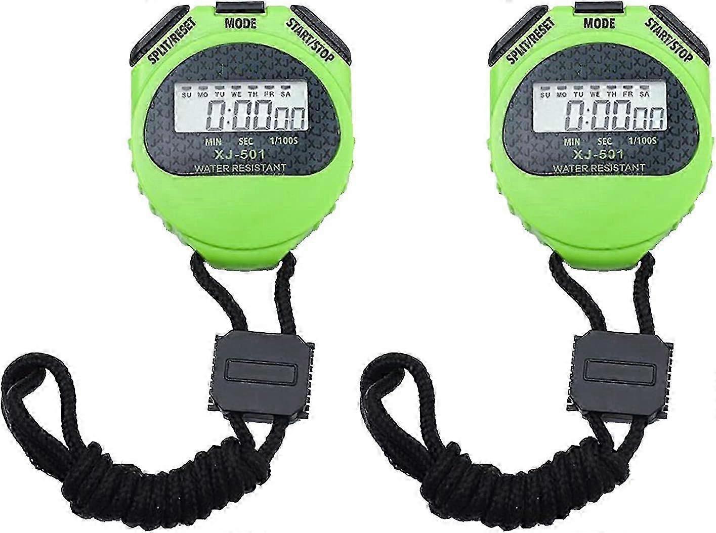 Waterproof Sports Stopwatch with Countdown Timer and Alarm, Large Screen Digital Timer for Athletic Training and Events