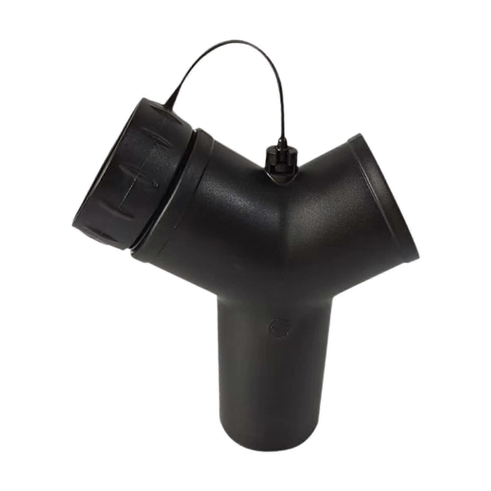 Black Attachment for Vacuum Cleaner with Three Way Connector - 3 Way Joiner Accessory