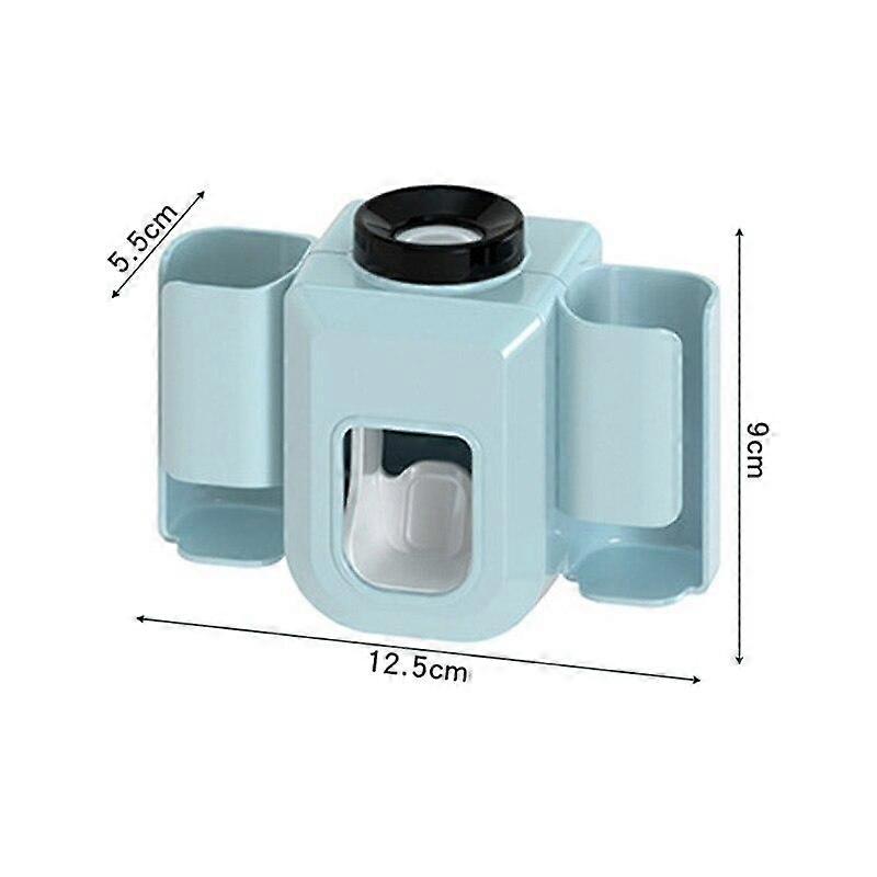 Automatic Toothpaste Dispenser Wall Mounted Toothpaste Squeezer Toothbrush Holder Bathroom Punch Free Electric Toothpaste Holder