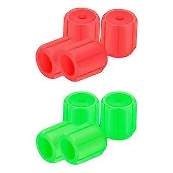 8x Car Tire Caps Illuminated Bike Tire Caps for Bike Motorcycle Orange Red