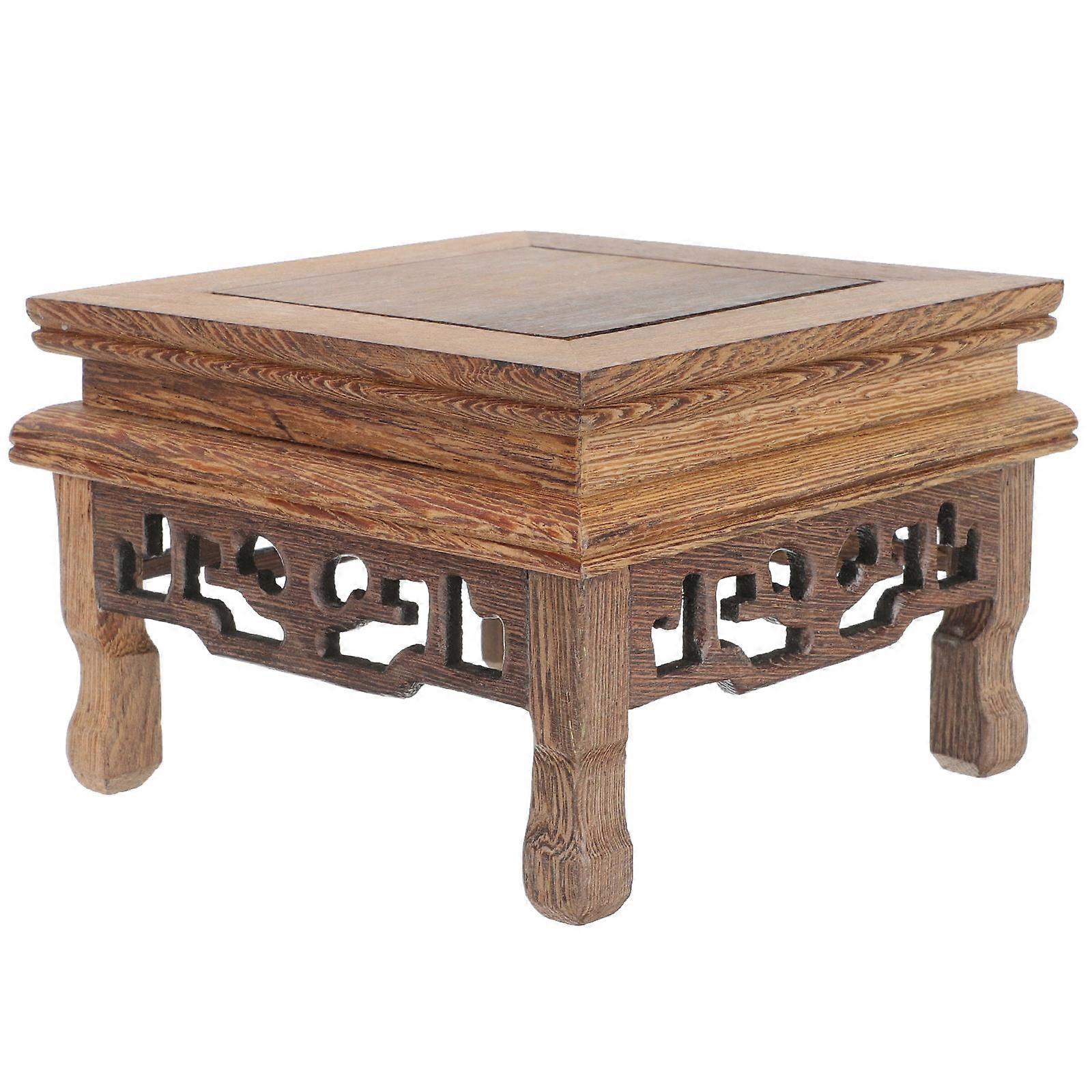 Coffee Planter Display Pedestal for Flower Arrangement in Home or Shop with Durable Synthetic Material 6.5 Inches