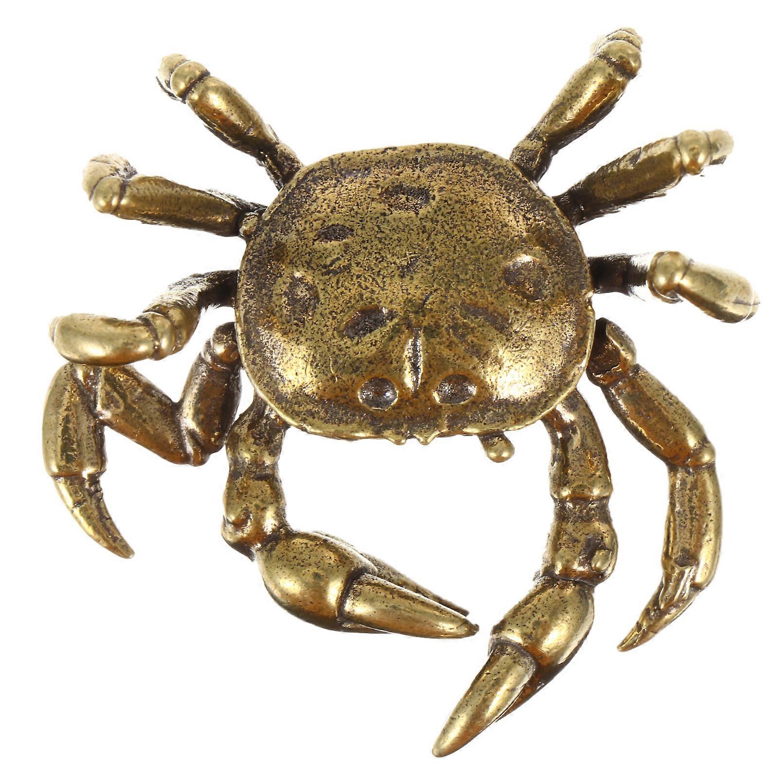 Brass Artwork, Functional Crab Sculpture for Everyday Beauty