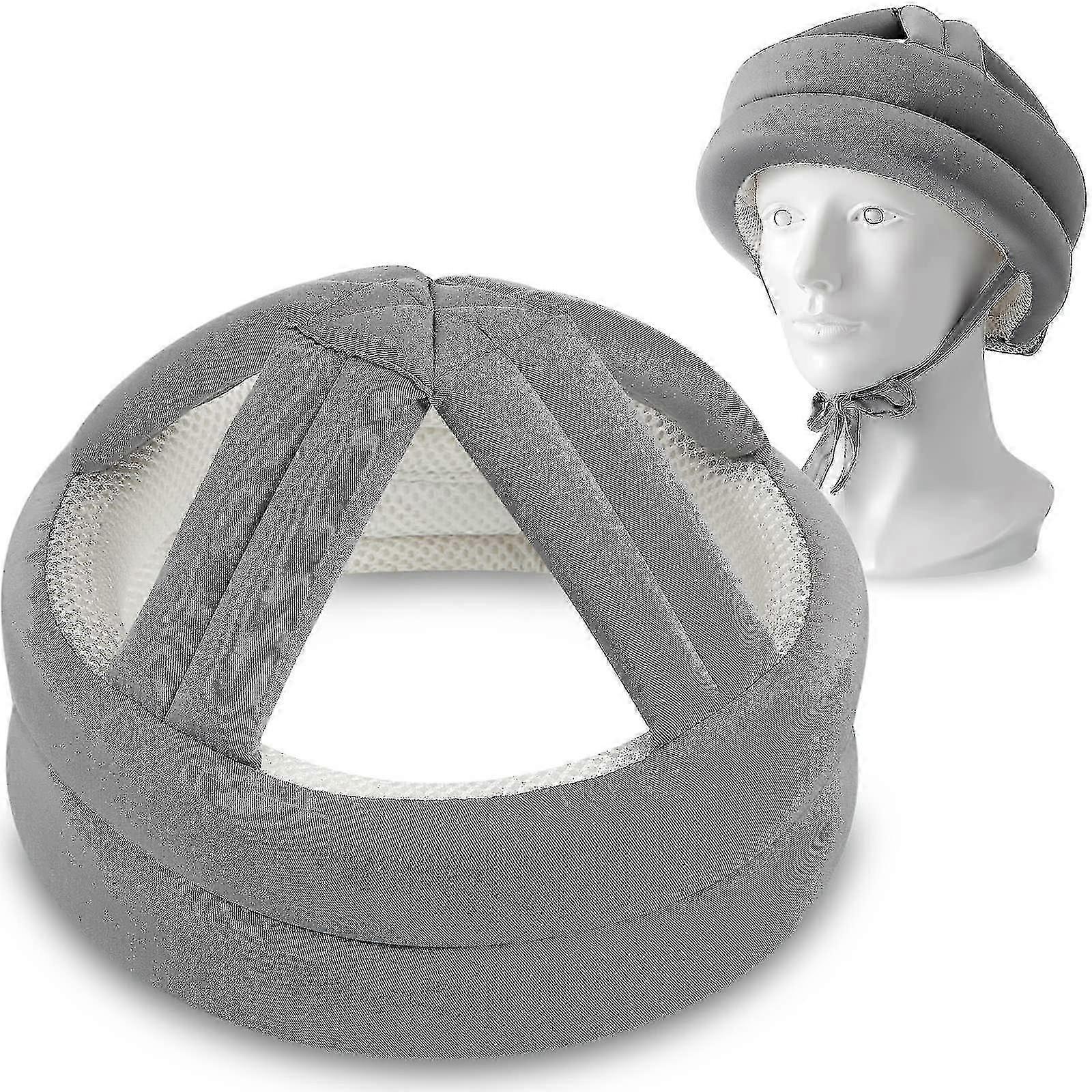 Adjustable Soft Protective Helmet For Elderly Seniors Breathable Head Safety Cap With Comfortable Padding Design