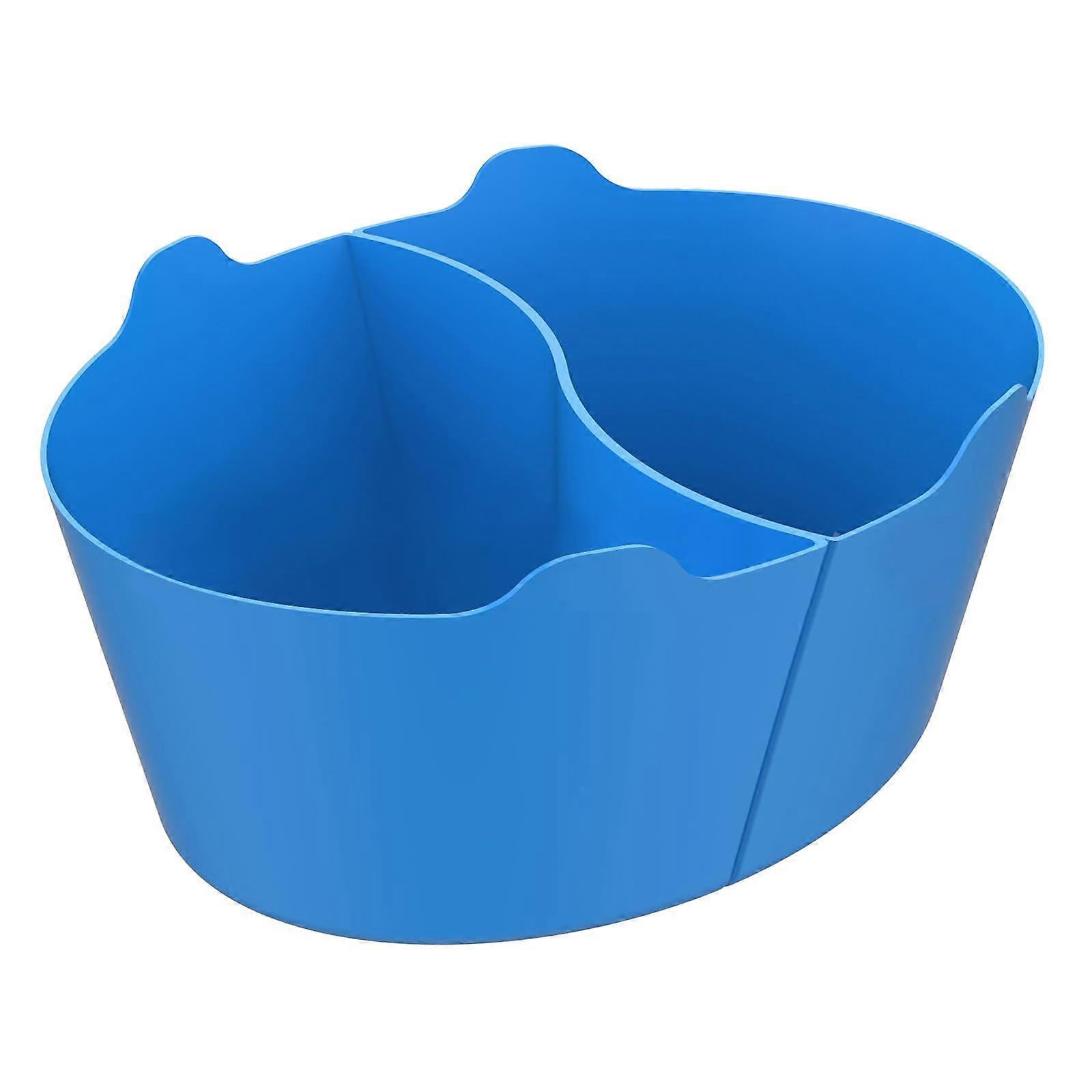 2 in 1 Silicone Slow Cooking Liners Reusable Slow Cooking Dishwasher Safe Stewing Blue