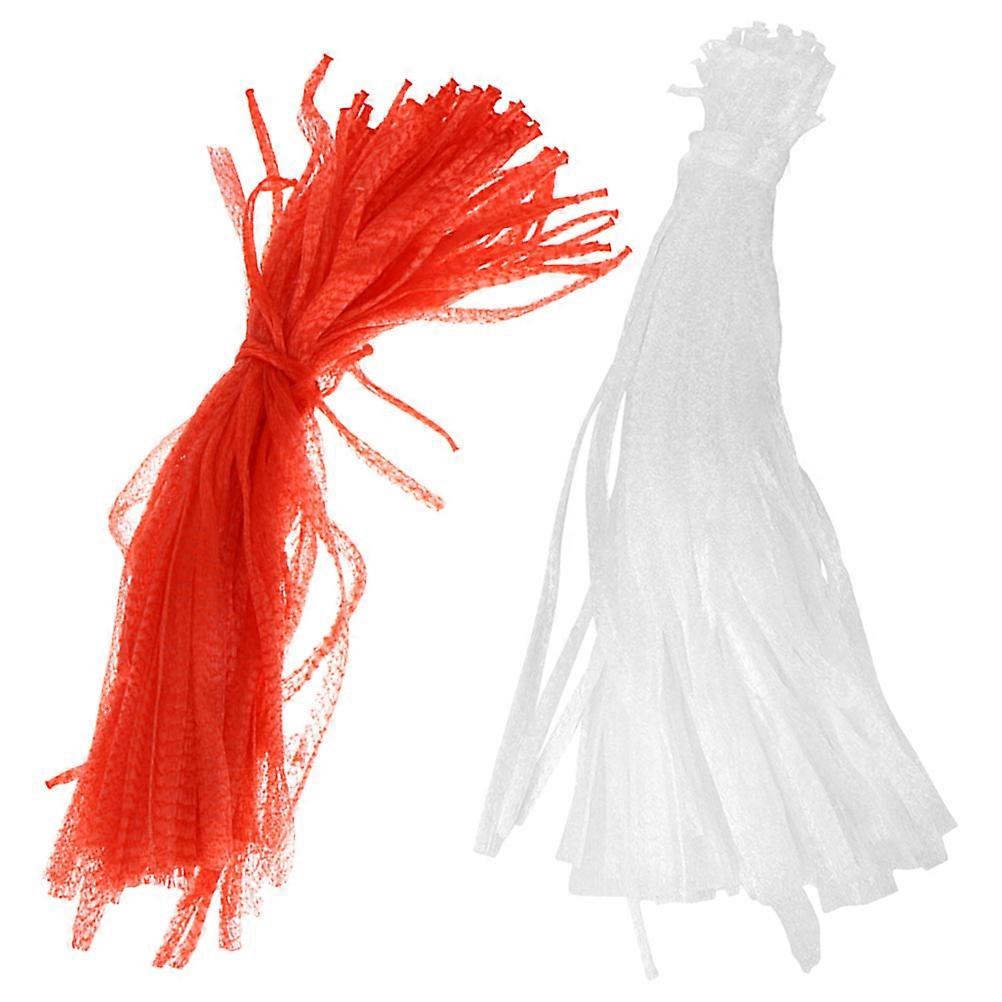 Fruit Netting Bags Mesh Reusable Produce Storage For Grocery Shopping 37X14X0.1CM 200Set