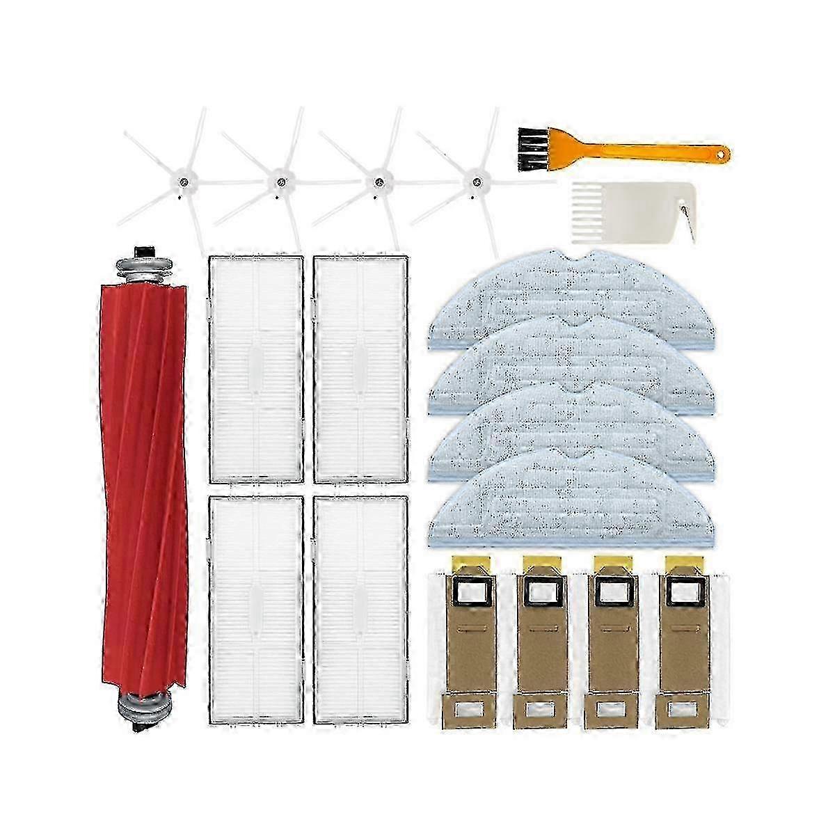 Spare Parts Accessories for S7, S70, S75, S7 Max, S7 Maxv, T7S, and T7S Plus - Main Side Brush, HEPA Filter, Mop
