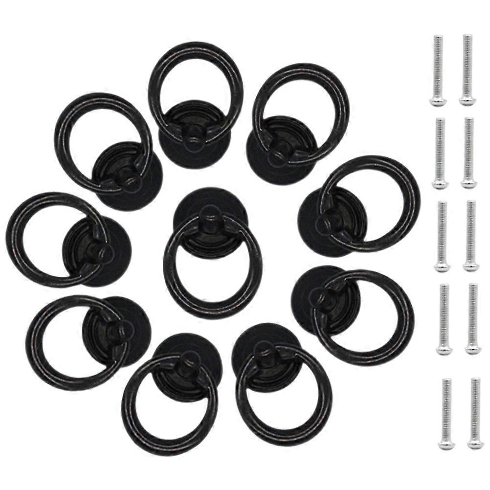 Retro Style Handle Cabinet Pull Handle Kitchen Drawer Handles Simple Design 10Pcs