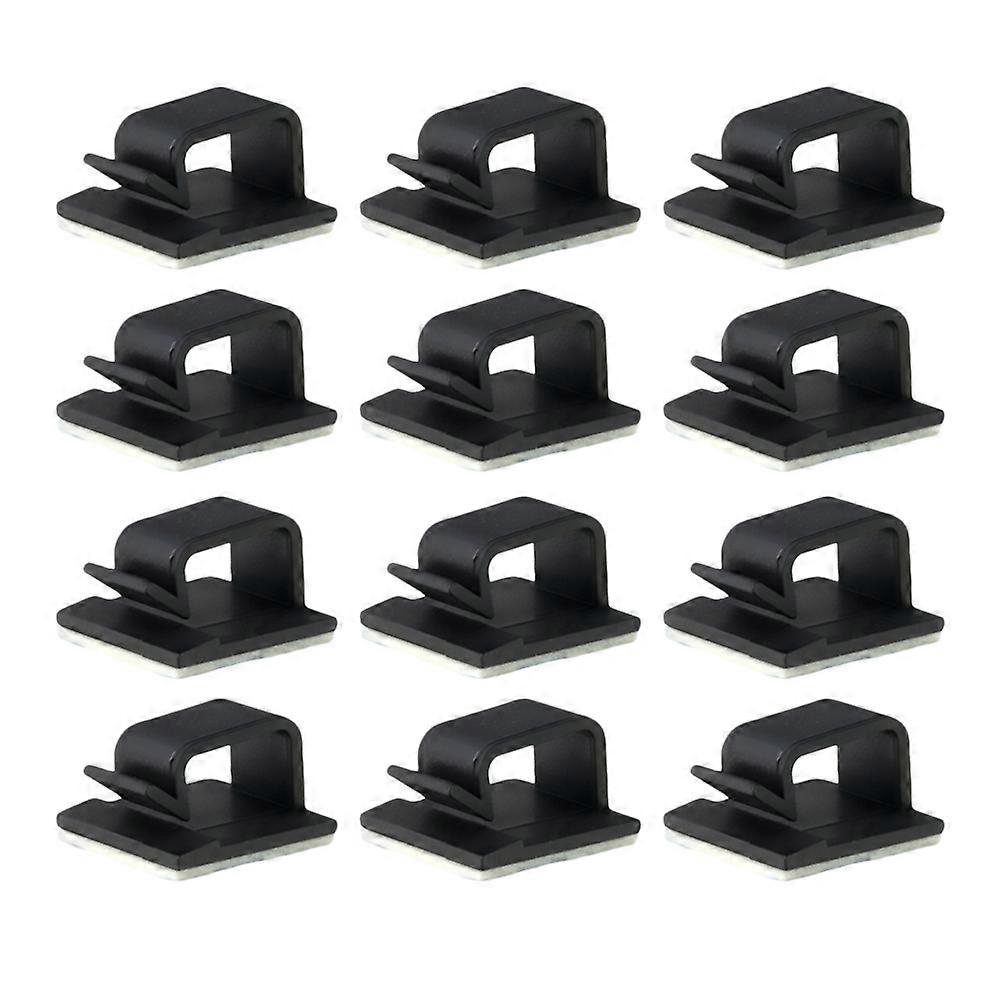 Wire Hider for Cords Cable Holder Clip Rectangular Clamps Solid Design 1.9*1.9*0.81cm 50Pcs