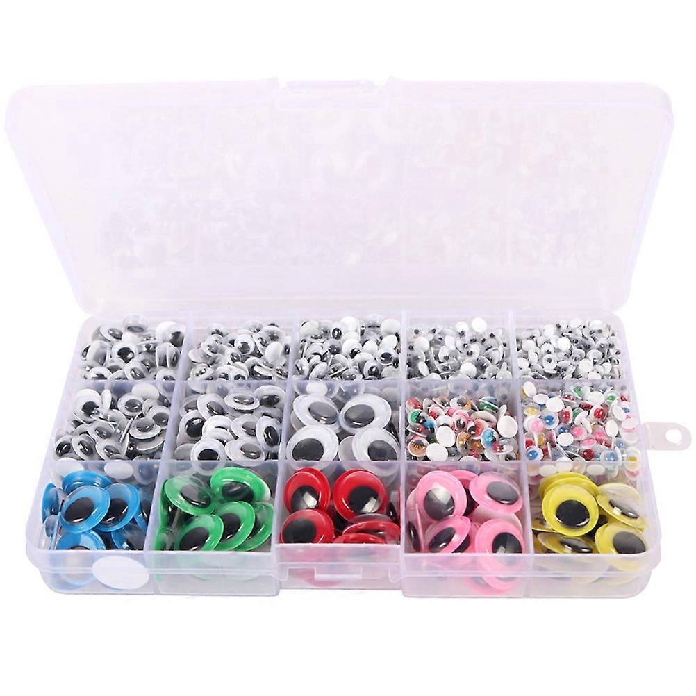Handmade Colorful Eye Shape Craft Accessories for DIY Doll Decorations – Lightweight Durable Plastic Adornments for Creative Parent Child Crafting