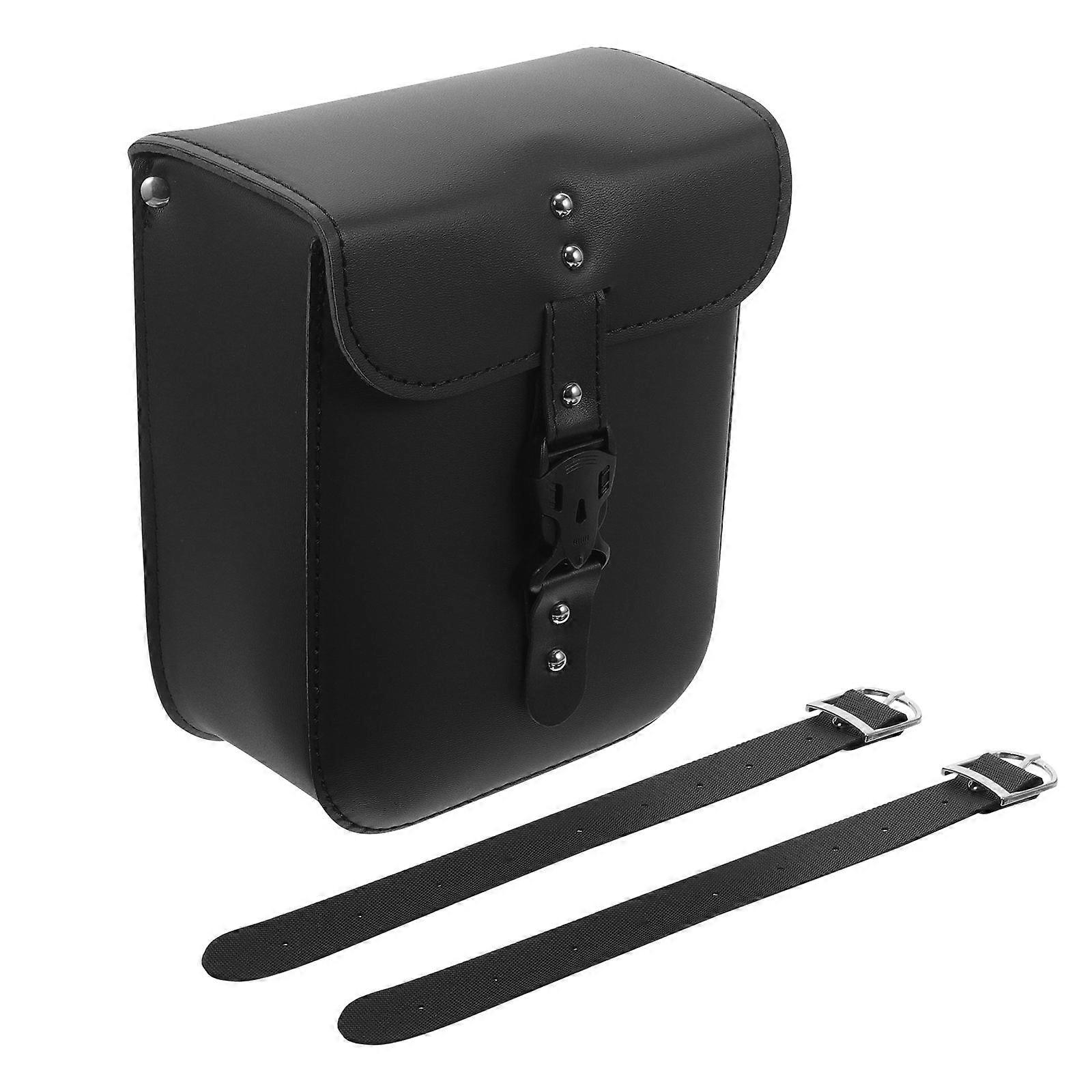 Retro Motorcycle Side Bag Pouch for Front Rear Storage Versatile Saddle Bag Large Capacity Stylish Design Tool Bag