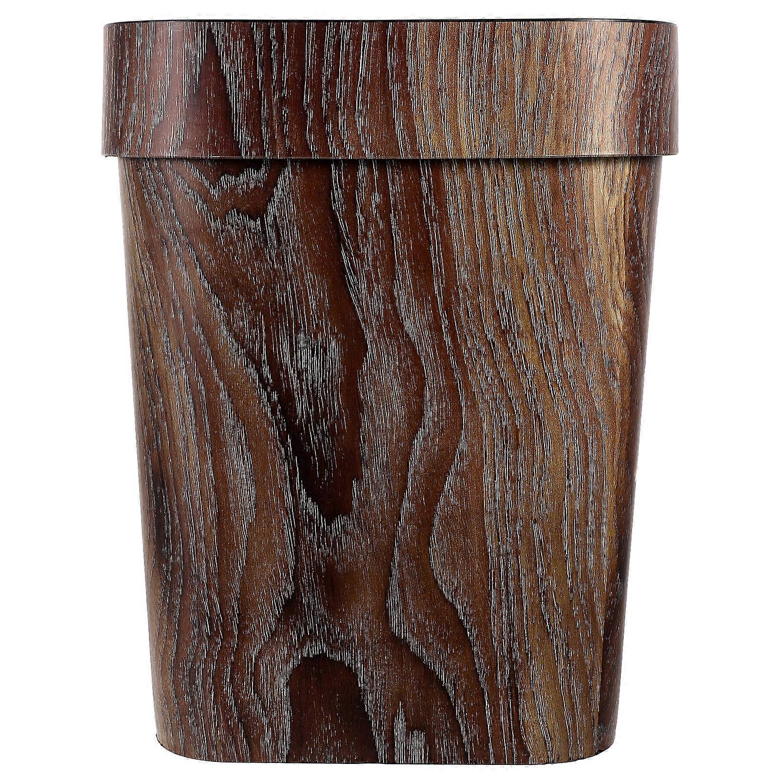 Creative Household Trash Can with Strong Bearing Capacity for Home Use Coffee Color 1PC