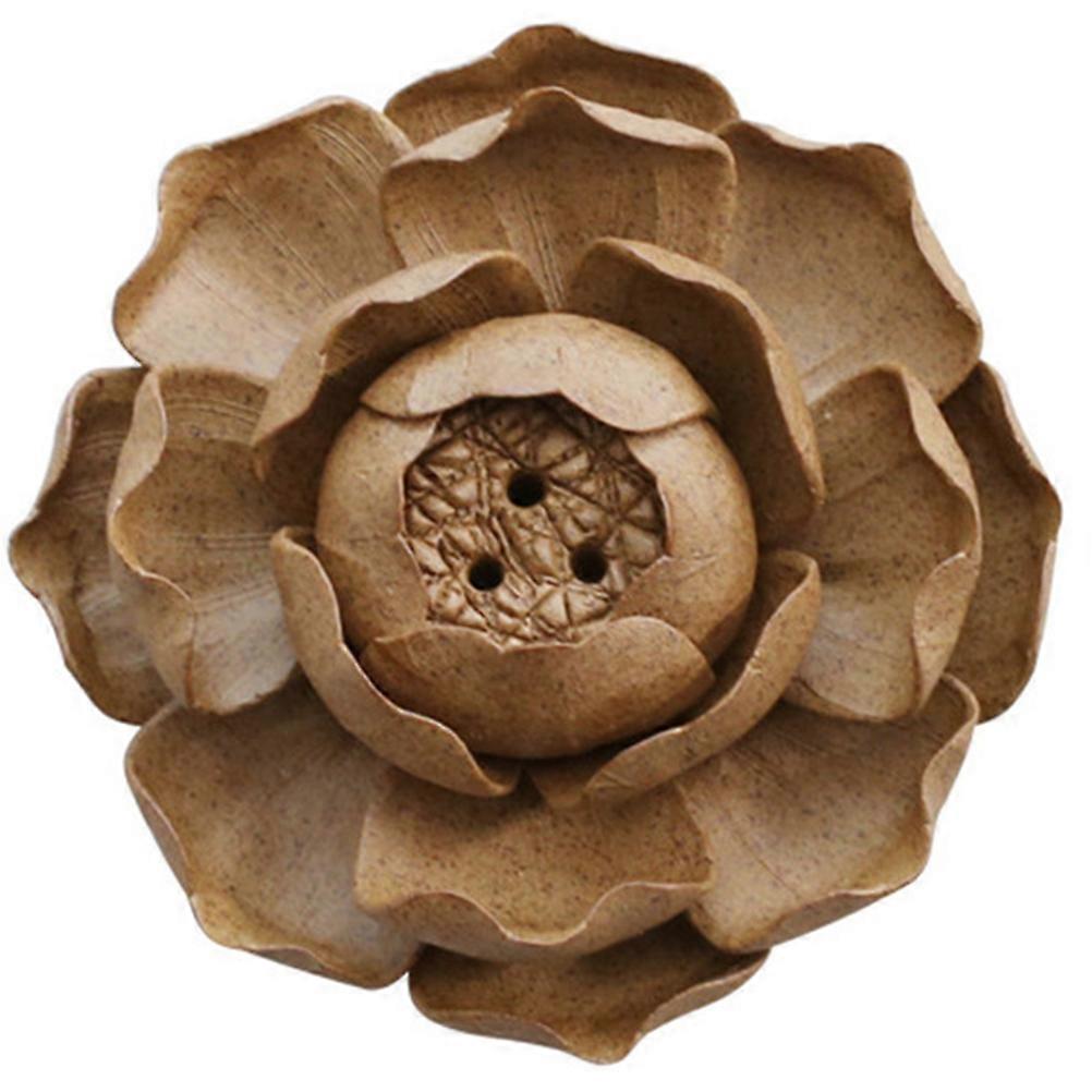 Zen Style Lotus Burner Incense Accessory Meditation .3×4.3×2.0in 1Pc