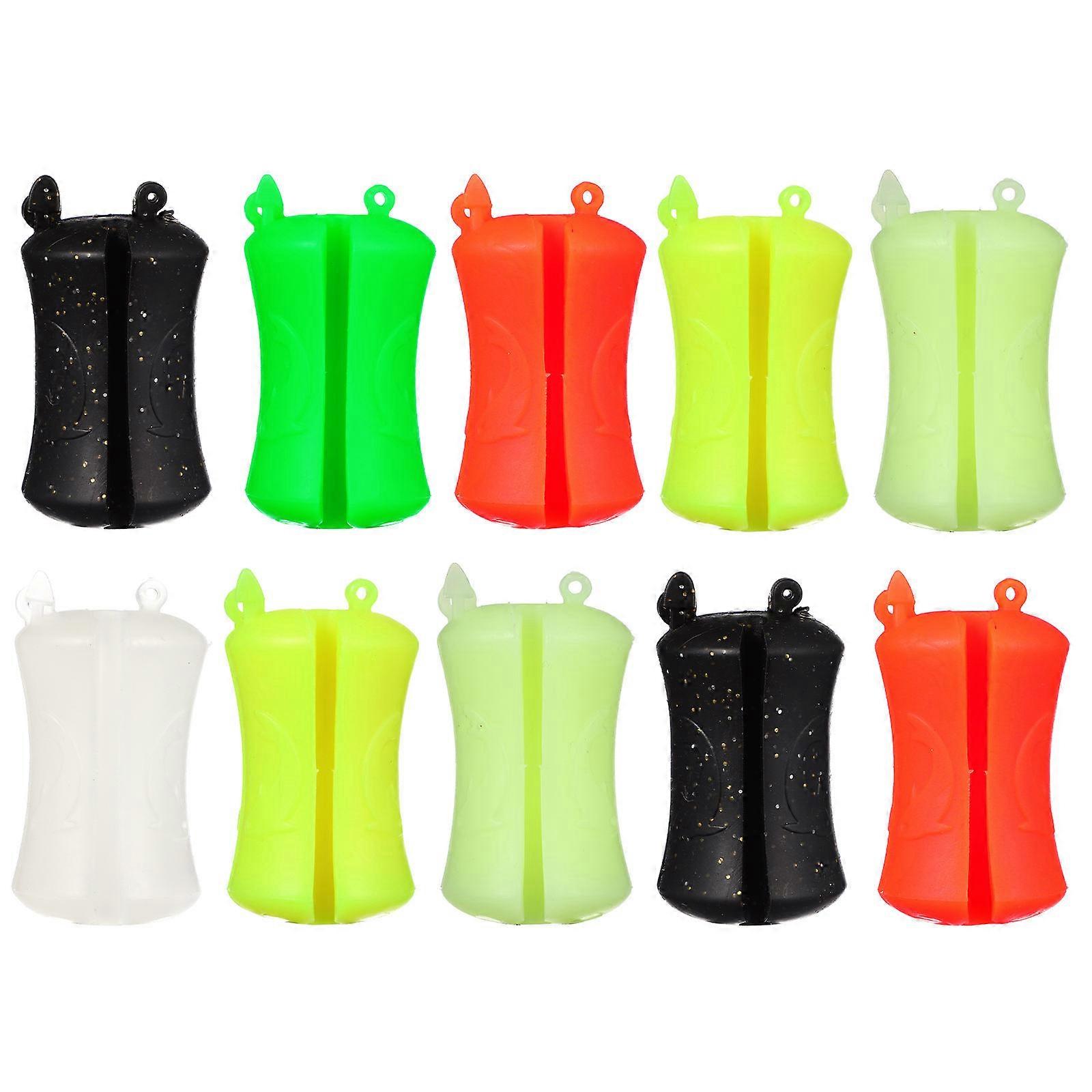 Fishing Rod Ties Assorted Color Ball Shape Fishing Pole Clips For Outdoor Fishing Activities 10Pcs