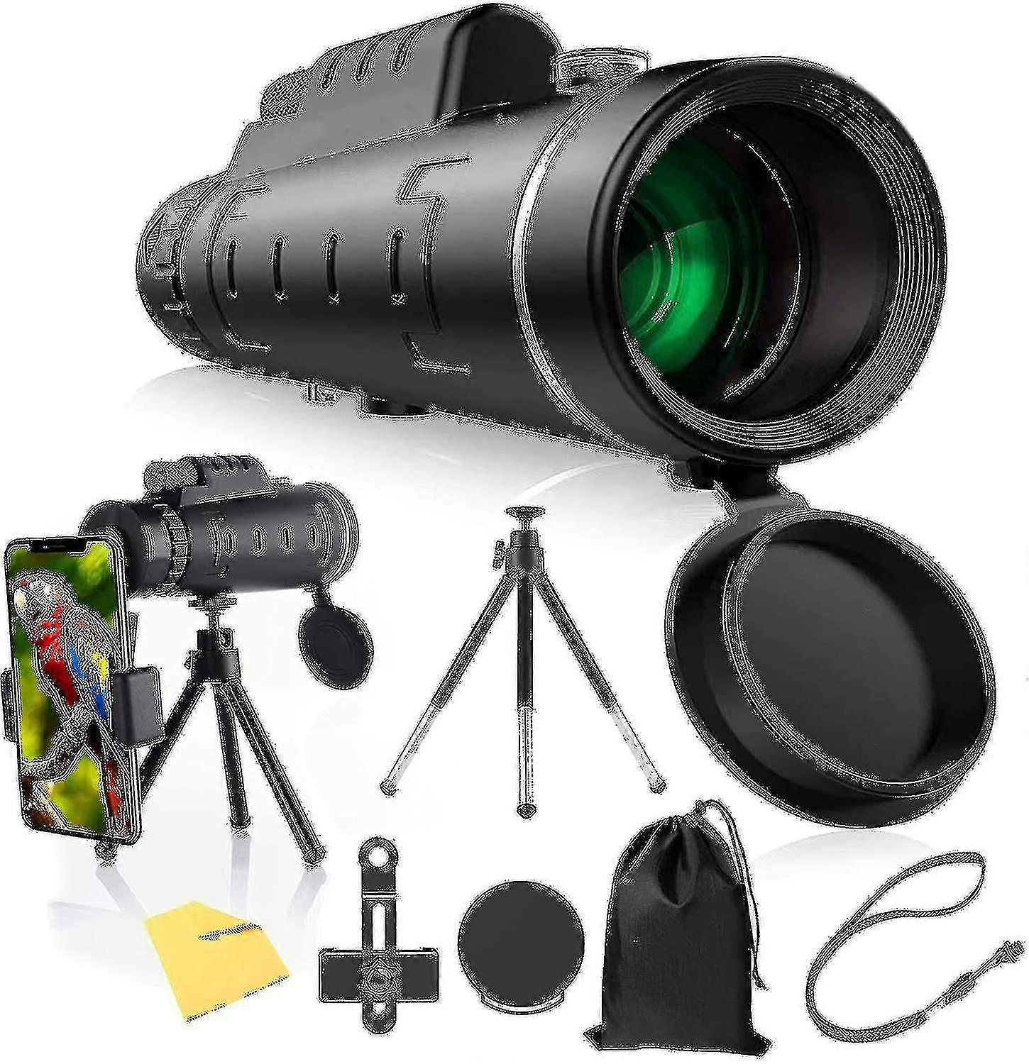 40x60 Monocular Telescope, Hd Dual Focus Telescope ,bak4 Prism Waterpr