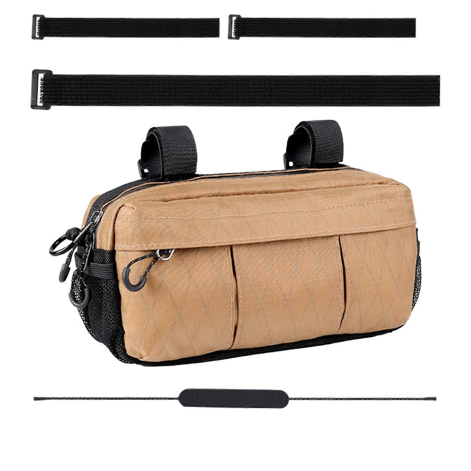 Motorcycle Handlebar Bag - Large Capacity Bicycle Handlebar Bag for Commuting, Mountain, and Road Bikes, Water-Resistant Material