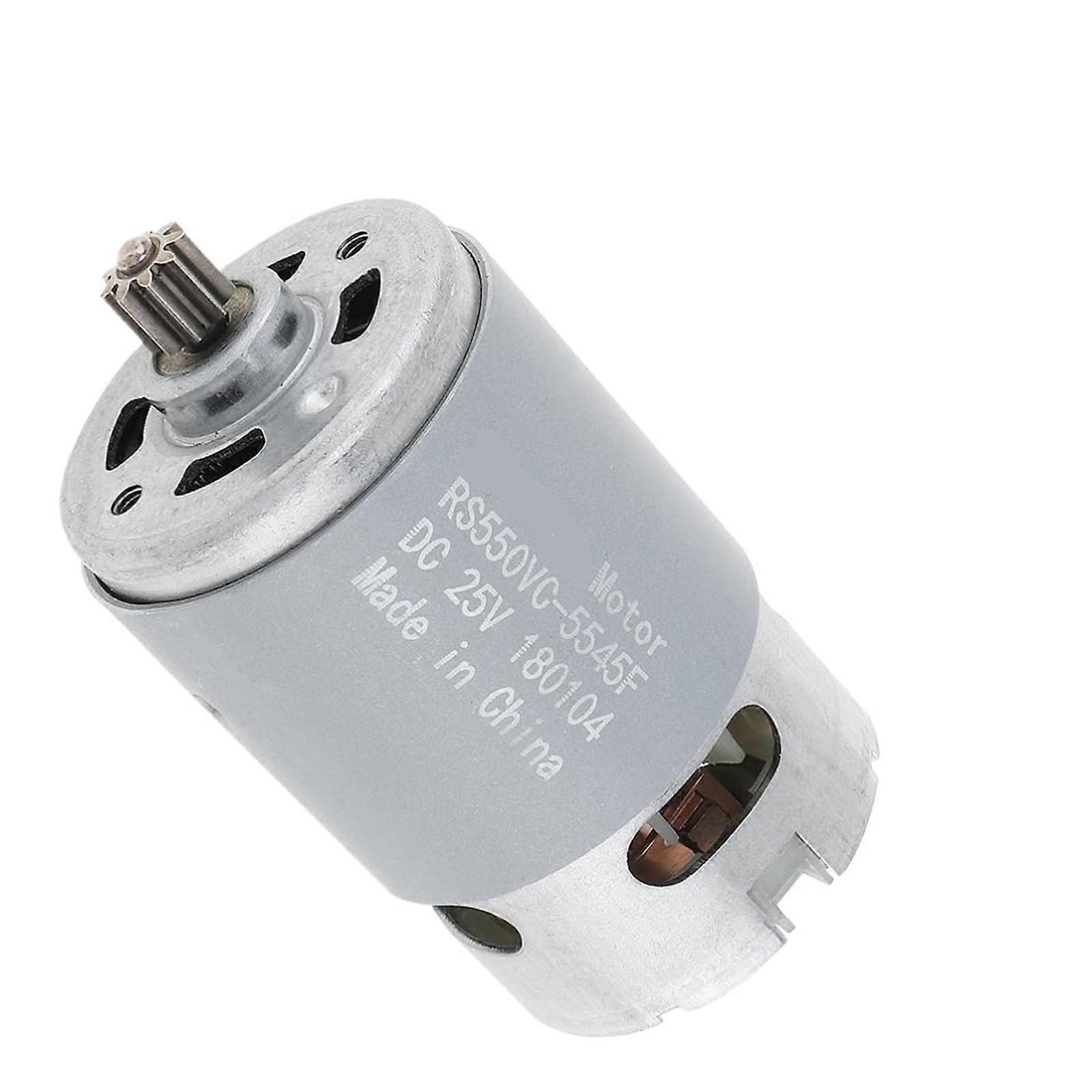 RS550 Electronic Starter 25V 19500 RPM DC Motor with Single Speed 9/12 Teeth High Torque Gearbox for Drill and Screwdriver