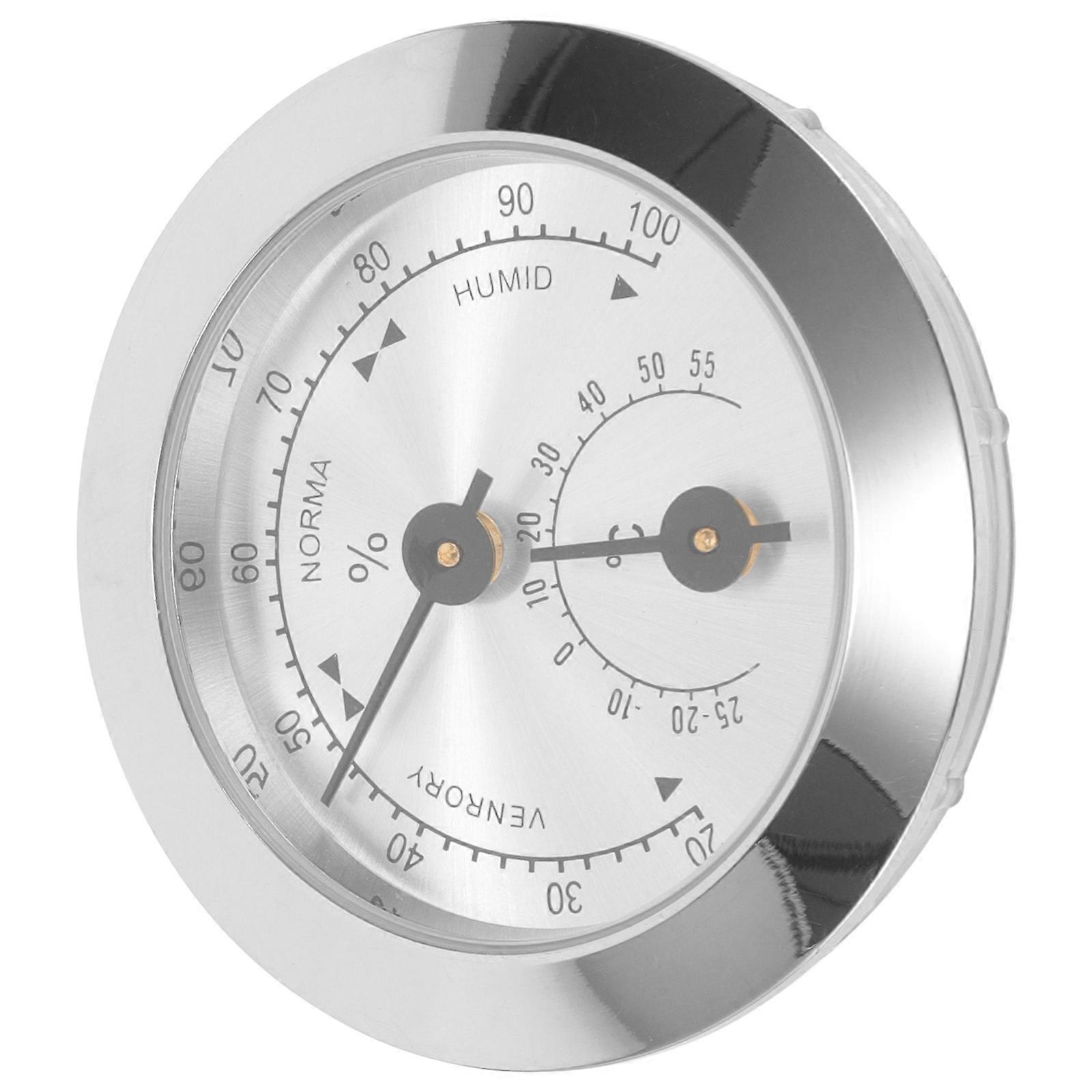 Humidity Measuring Instrument Violin Hygrometer Measurement For Musical Instruments Silver Rectangular 1Pcs
