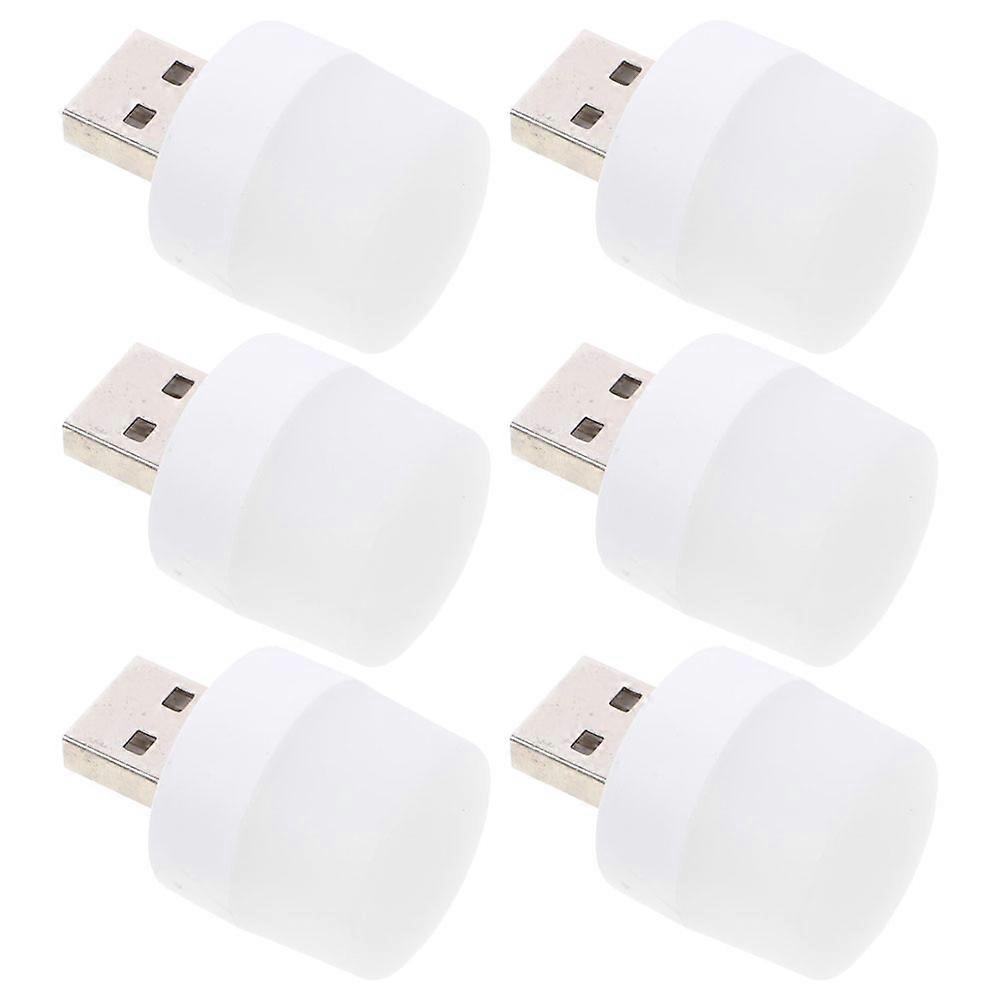 Usb Light Bulb Small Led Lights Portable Night Light For General Users 6Pcs