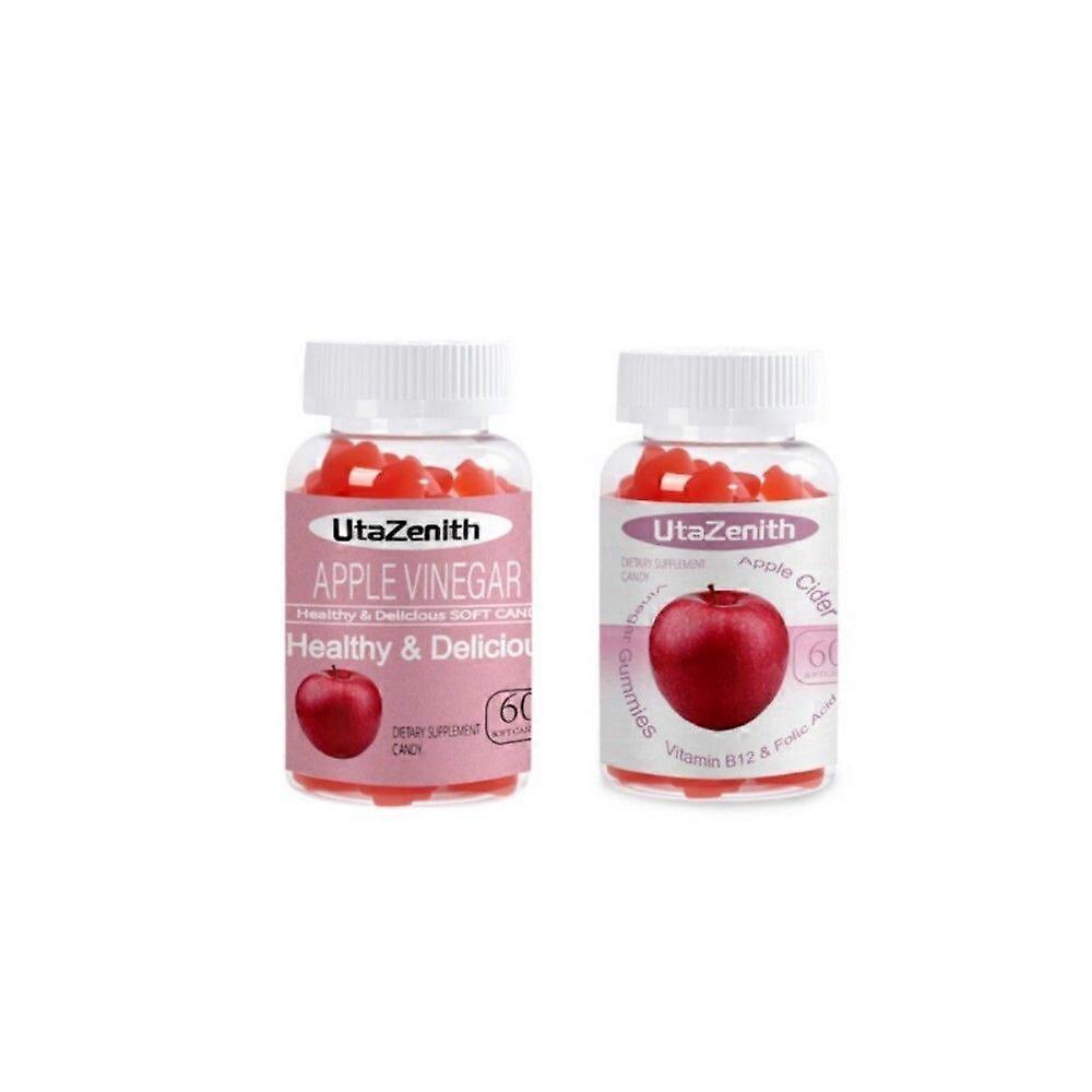 Organic Apple Cider Vinegar Gummy Bears, Apple Flavor, Combination Pack