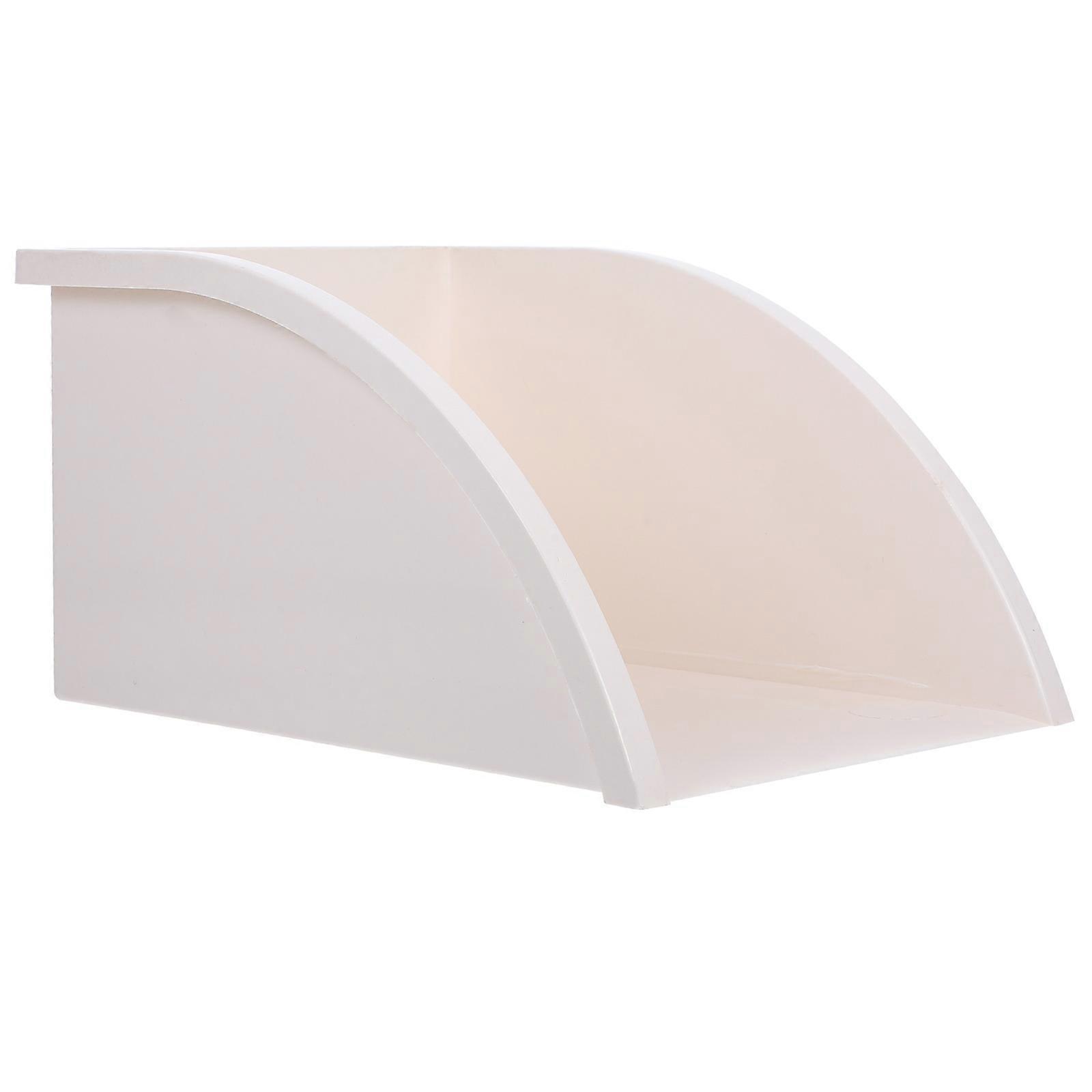 House Rain Gutters Rain Gutter Splash Block Buildings White Square Simple Design Collect Rainwater 2Pcs