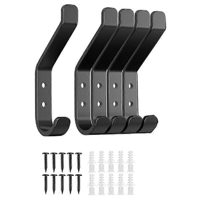 4 Pcs Closet Hooks, Screw-in Hooks, Wall Hooks for Closet, Coats, Hats, Metal Hooks, Metal Hooks for Bedroom, Living Room (1.39.54cm)
