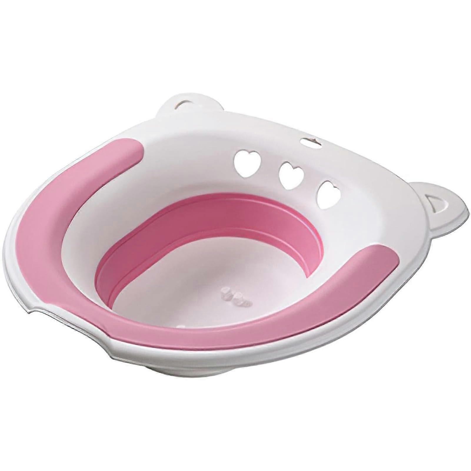 Portable sitz bath basin for postpartum care, relief for hemorrhoids, portable bidet