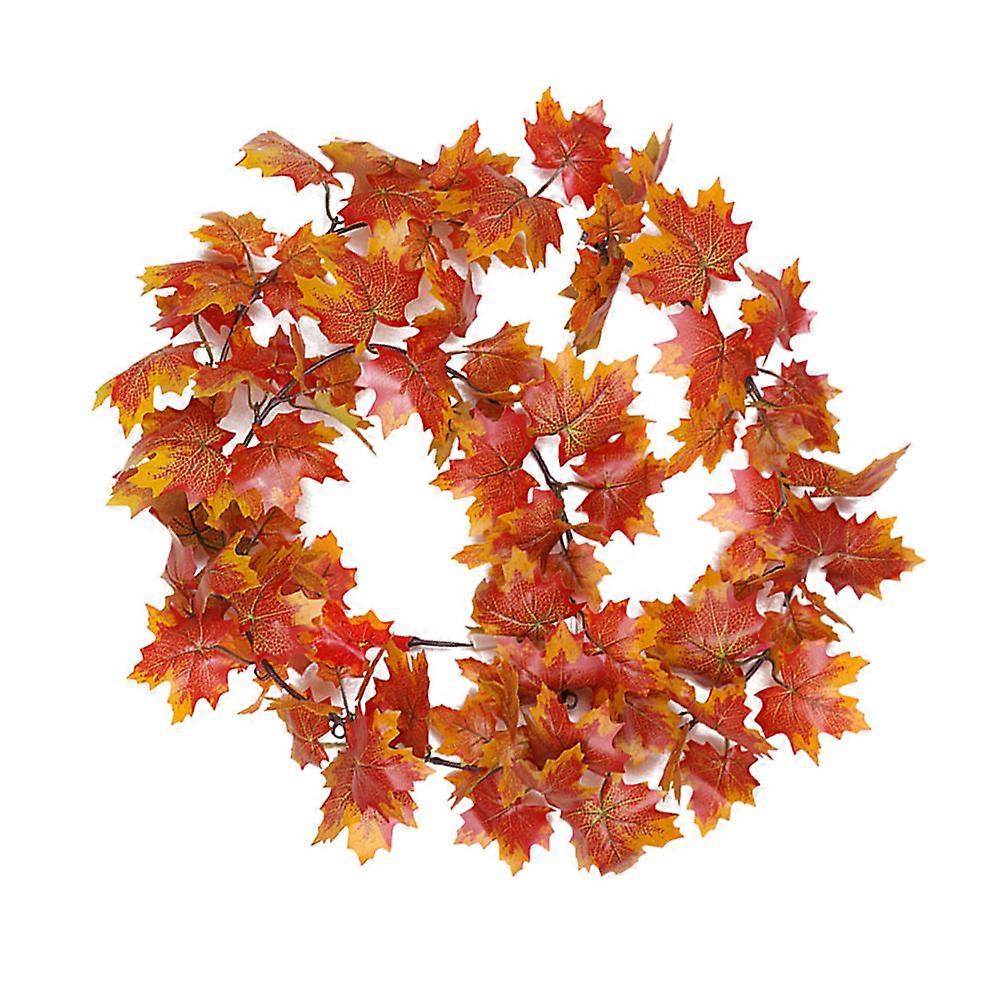 Fake Leaves Simulation Red Maple Cane Fall Decorations For Home 1Pcs