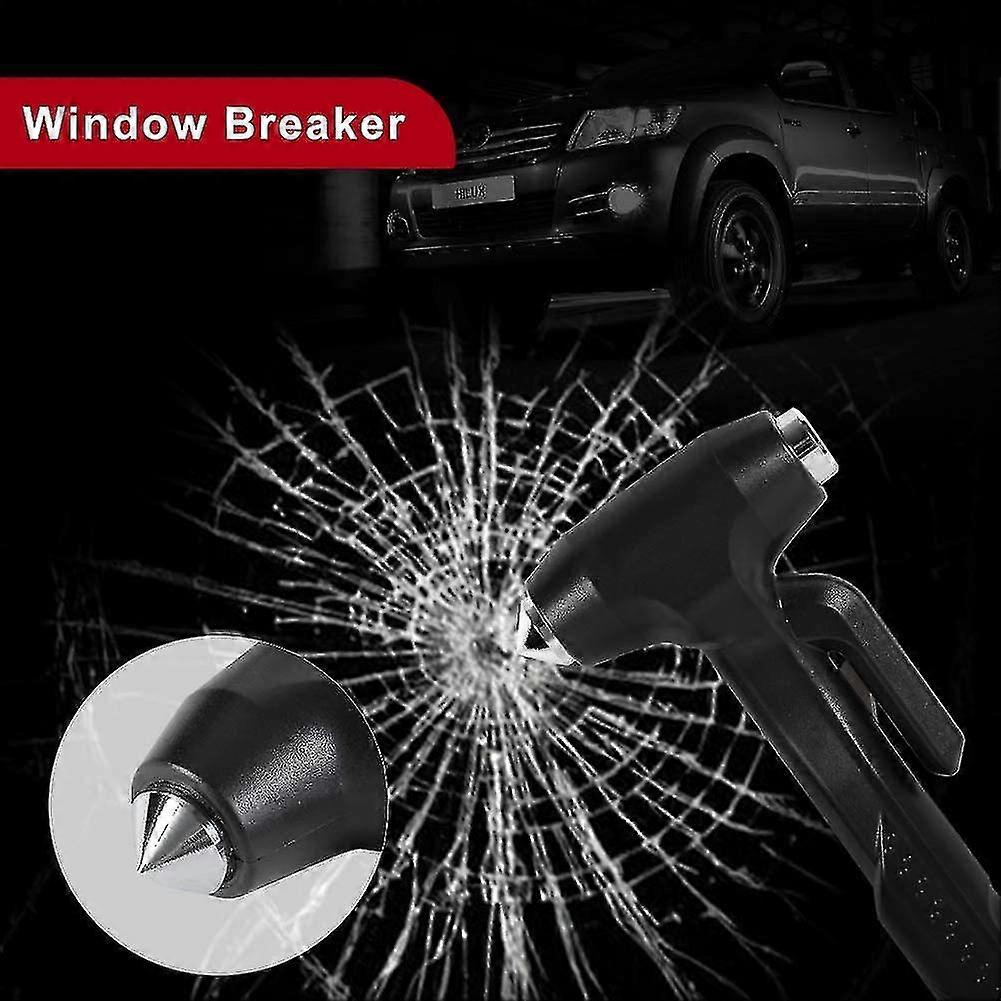 2-pack Car Safety Hammer, 3-in-1 Emergency Escape Tool with Window Breaker and Seat Belt Cutter for Vehicles