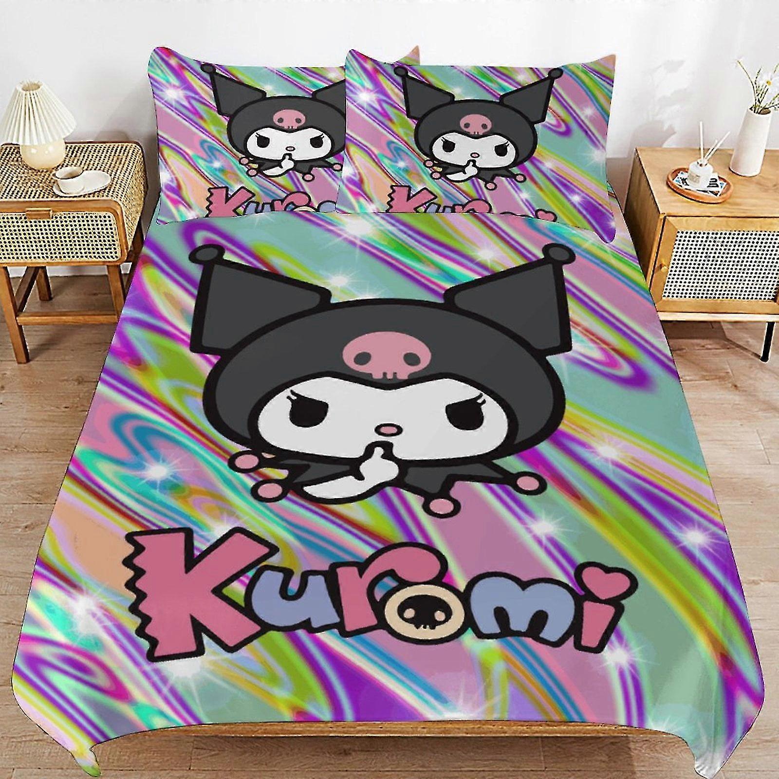 Microfiber Bedding Set with 3D Print, 3 Piece Comforter Set, 1 Duvet Cover and 2 Pillow Shams for Kids