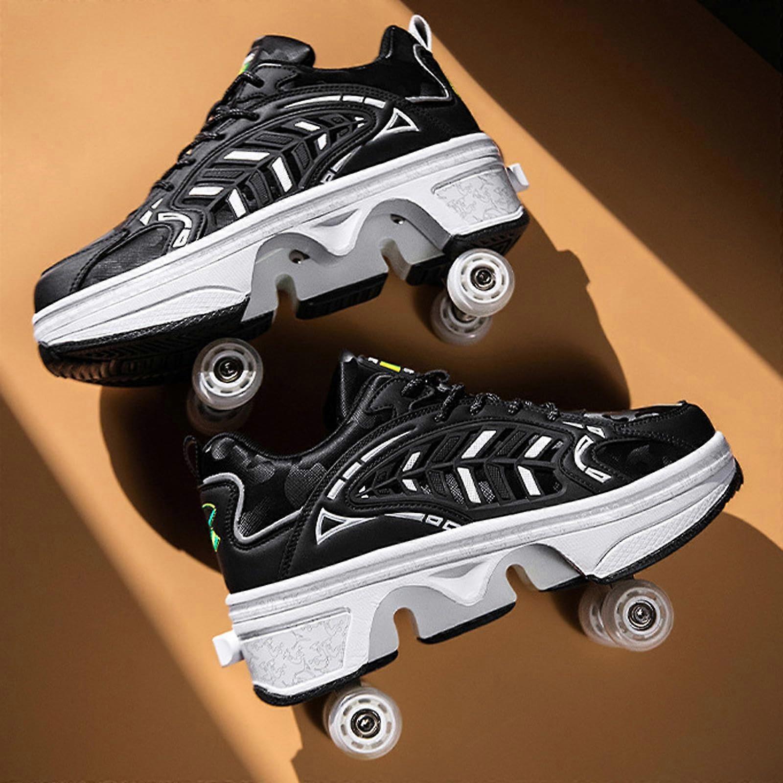 Rollschuhe, Doublerow Rollschuhe, Verstellbare Hightop Rollschuhe, Erwachsene Rollschuhe, Rollschuhe Kinder Rollschuhe, Schwarz39