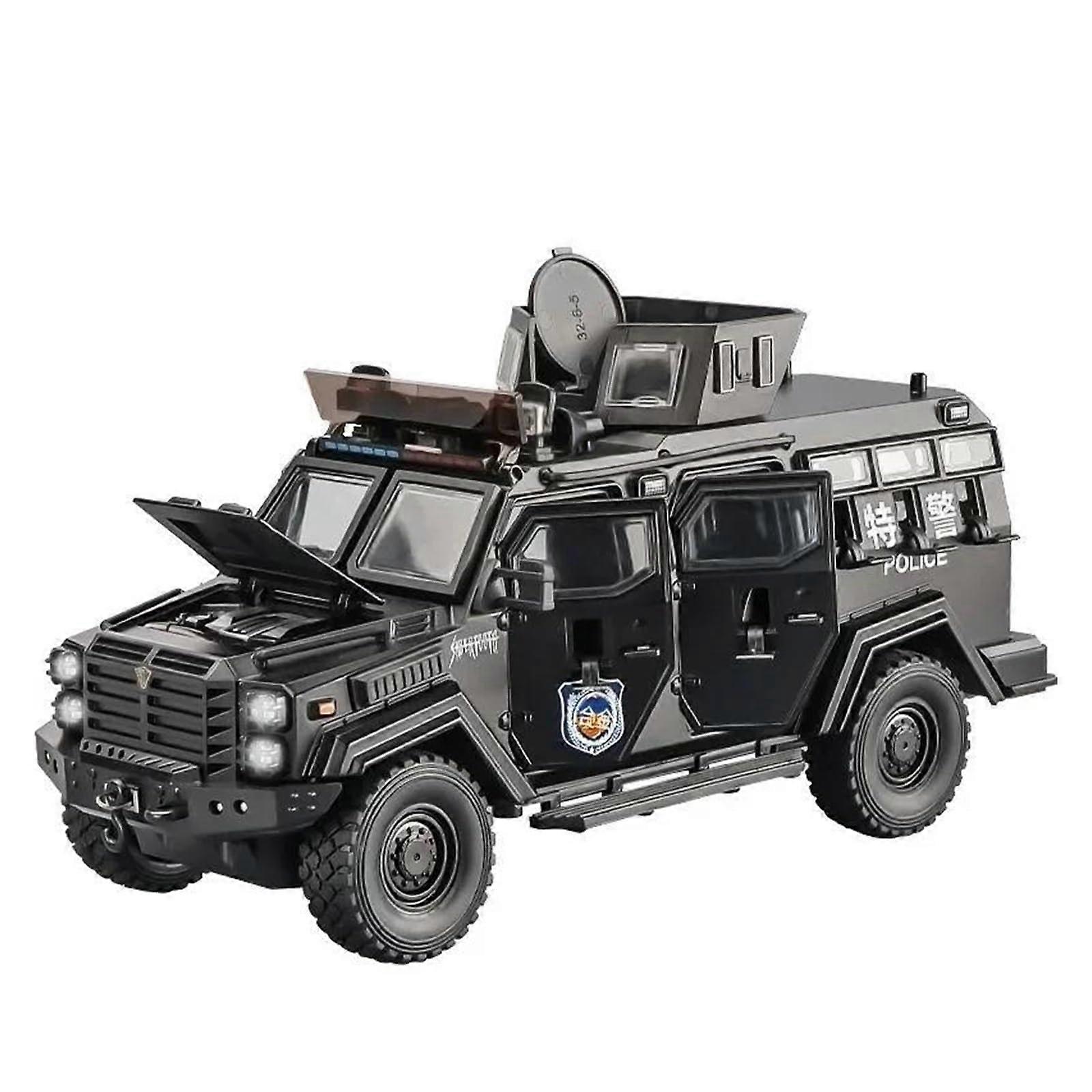 Metal Model Kit 1:24 Scale Alloy Tiger Tank Vehicle Die-Cast Metal Car Model with Sound and Light for Home Decor