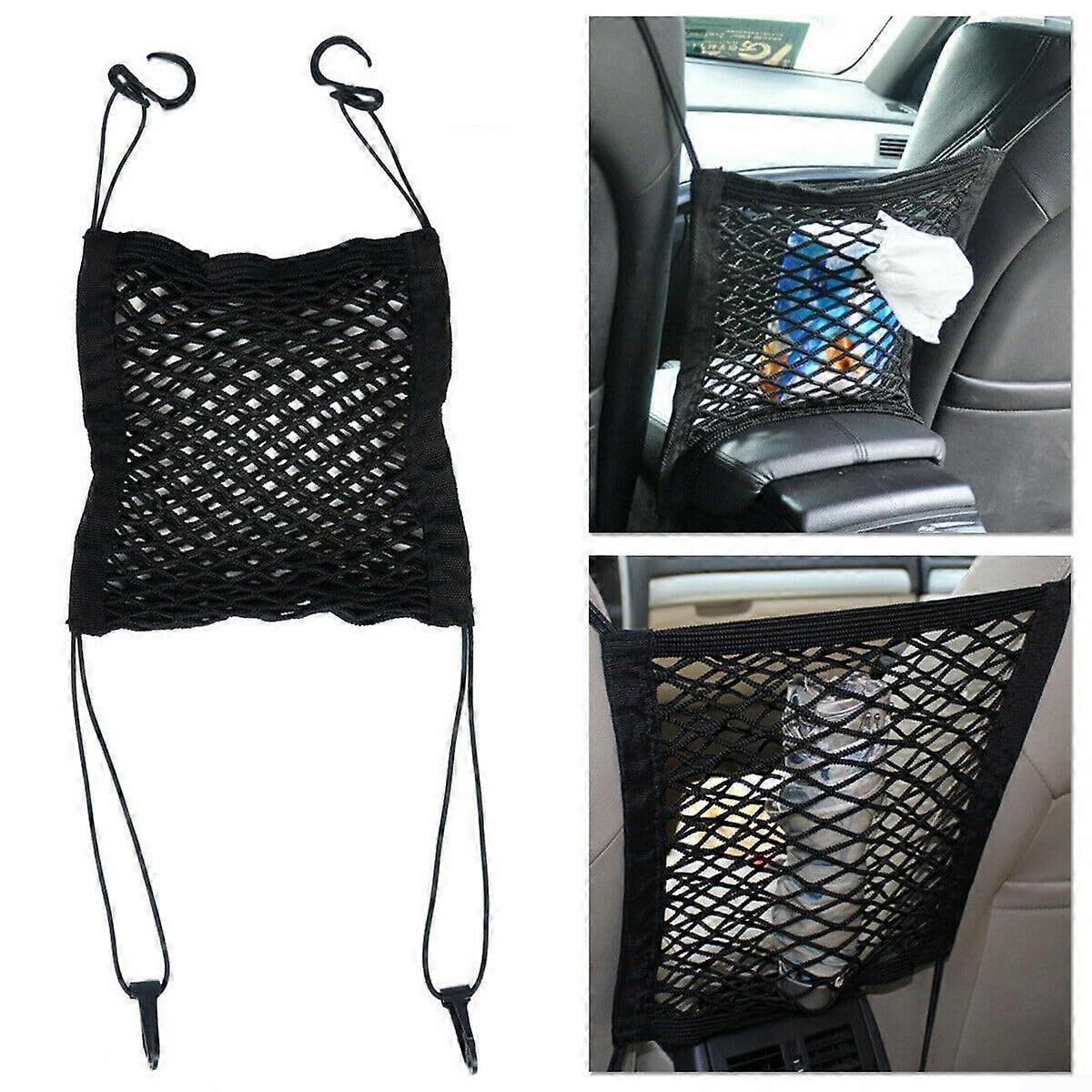 Multipurpose car cargo net, elastic net holder for tidy organization