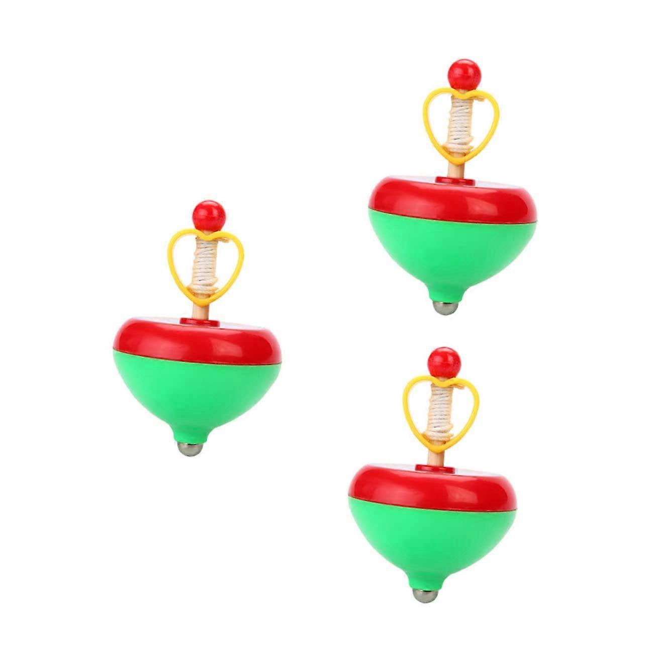 3 x pull rope love spinning  plastic