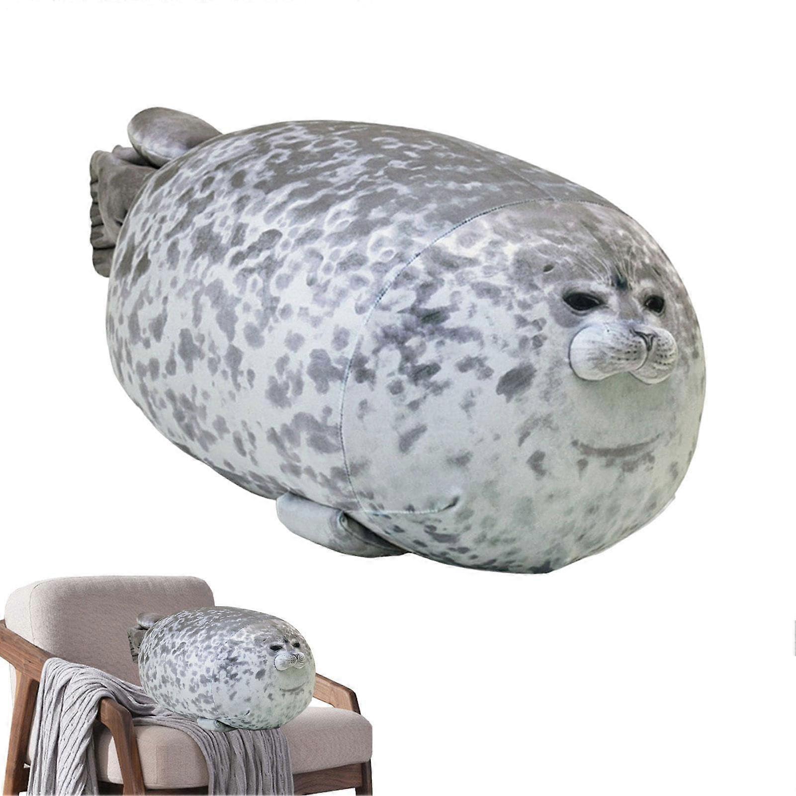 Filled Seal Pillow Stuffed Animal Cuddly Seal Plush Toy, Seal Plush Toys, Realistic, Soft, Snuggly, Weighted Animal Toy Made of Ocean Plush Ref: 2919