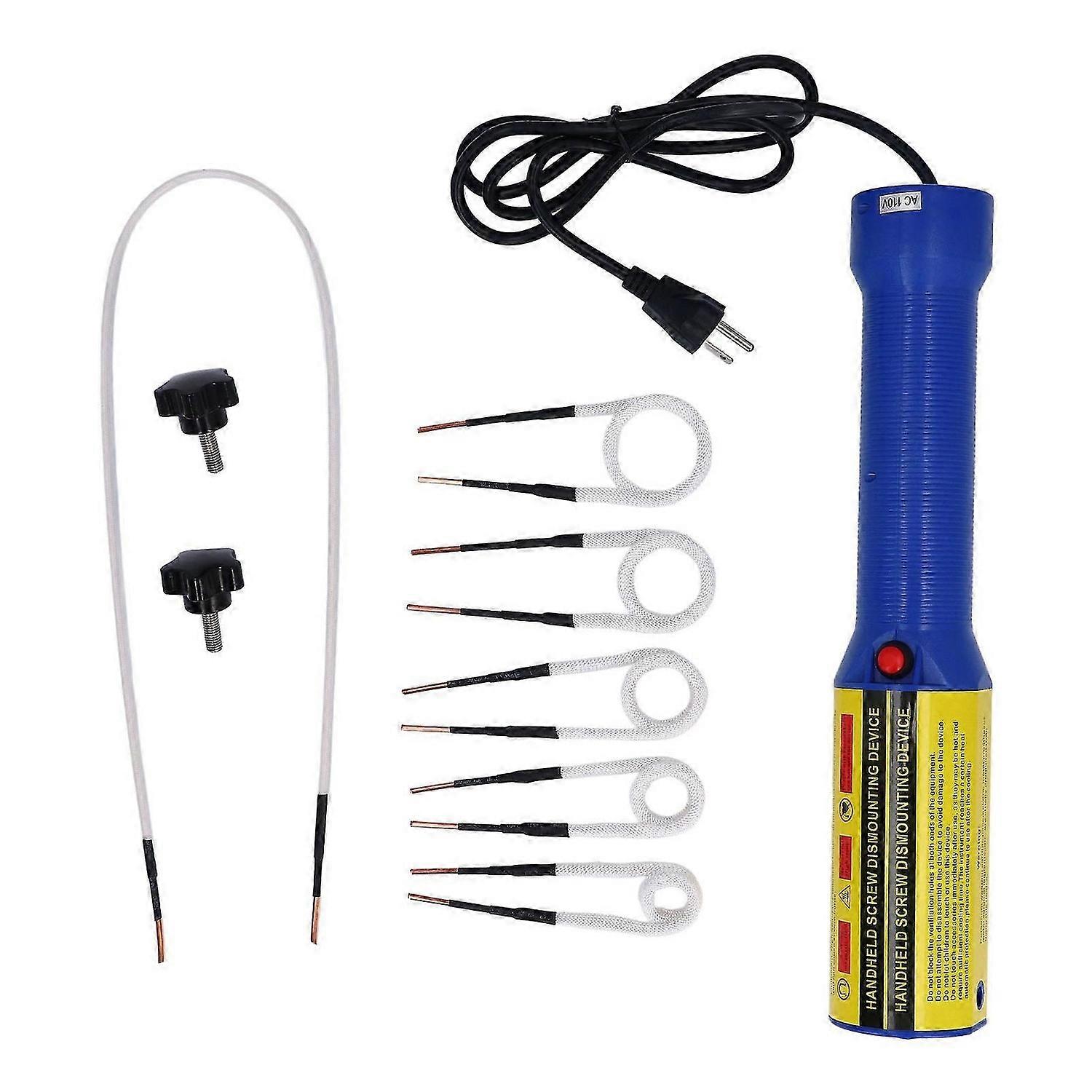 Handheld Induction Heater with 6 Coils Rusty Screw Nut Removal Tool Electromagnetic Induction Heating Kit 1500W US Plug 110V 15A