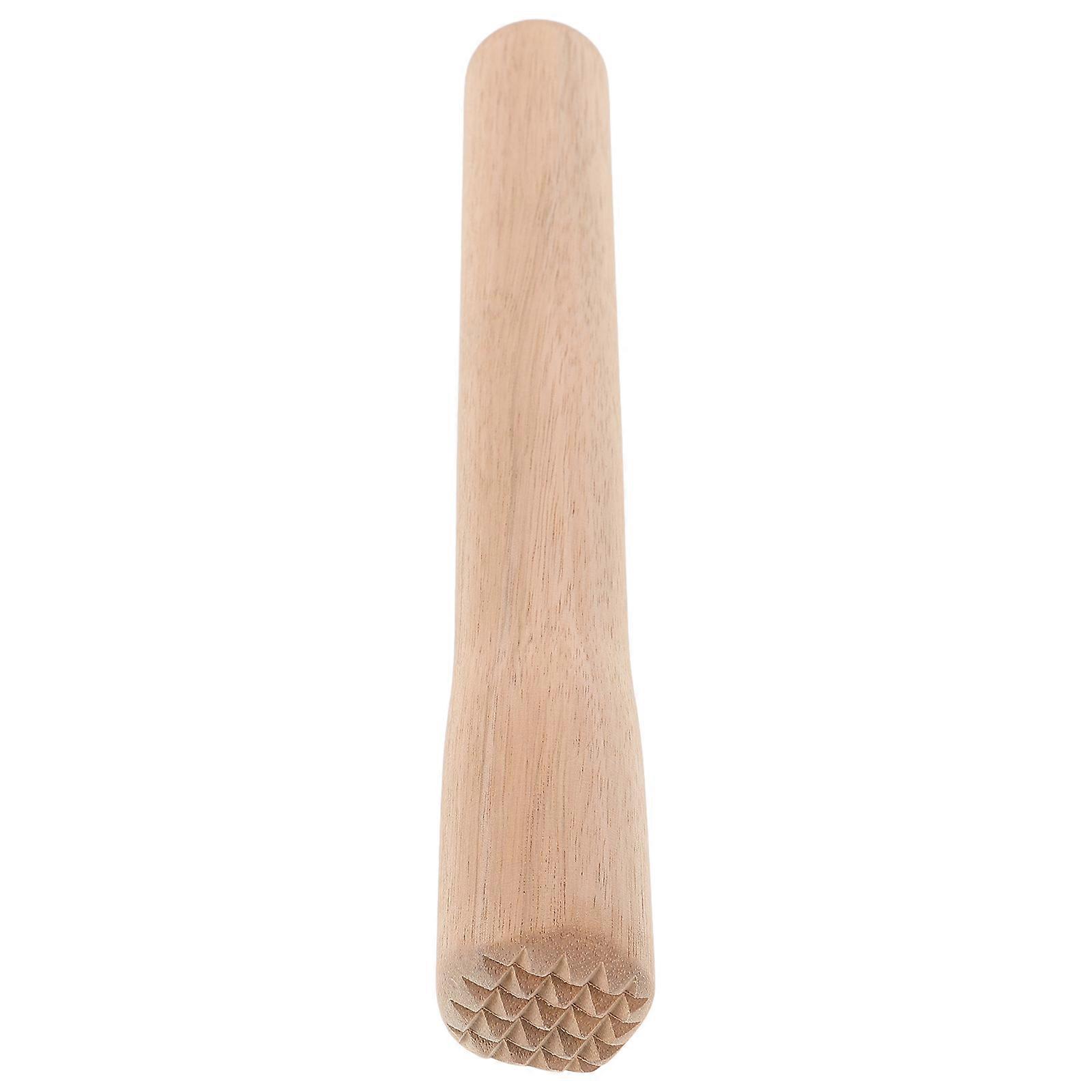 Fruit Wooden Muddler Kitchen Tool For Cocktail Use Acacia Wood 9.63X1.77X1.77In 1Pack