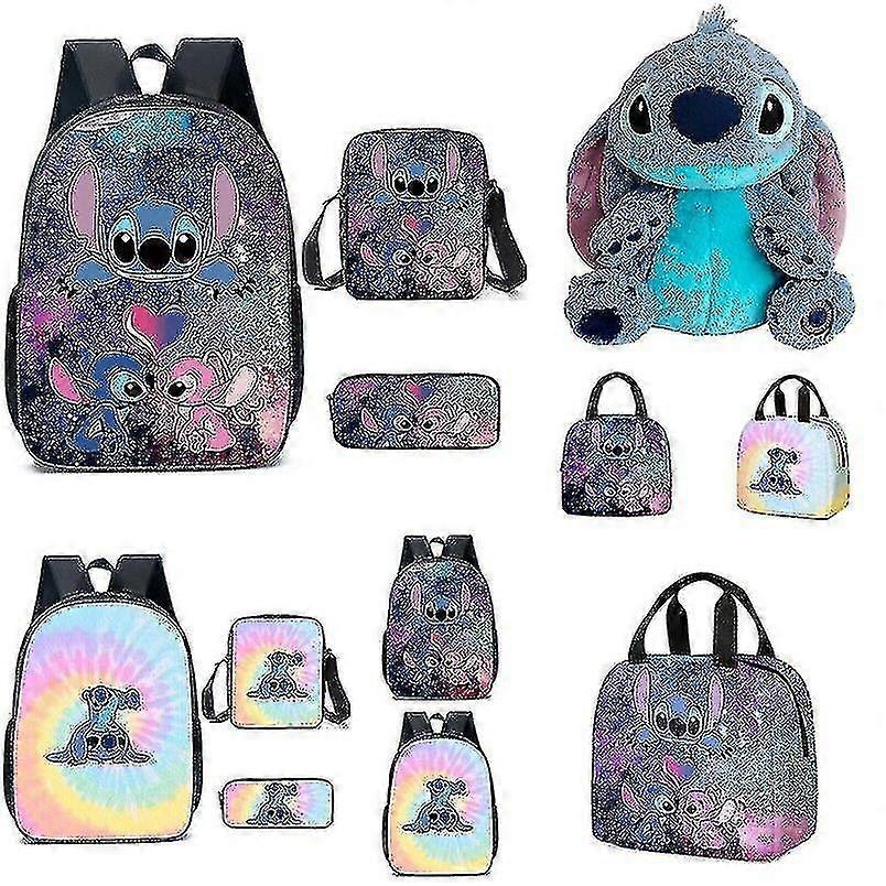 Lilo Stitch Stitch Backpack School Bag Three-piece Set