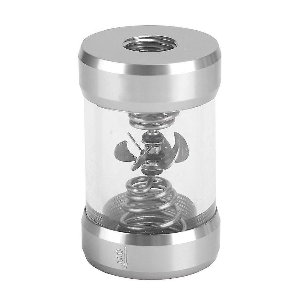 SLJ JX1 Water Flow Meter Computer Cooling System Water Flow Indicator(Silver )