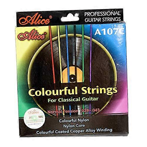 The English translation is: 'Guitar Classic Multicolor Strings Game A107C.'