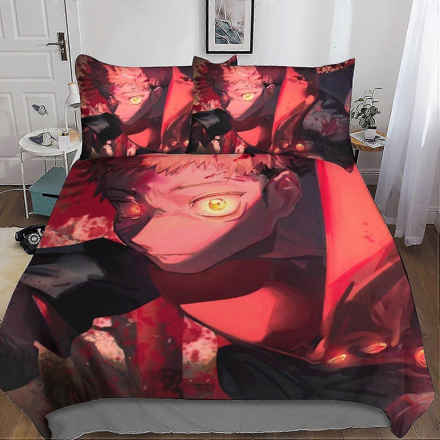 3D Printed Duvet Cover Set Brushed Microfibre Soft Anime Quilt Covers Easy Care Hotel Quality Bedding Sets with Pillowcase 3 Piece Set������ĳƷ��
