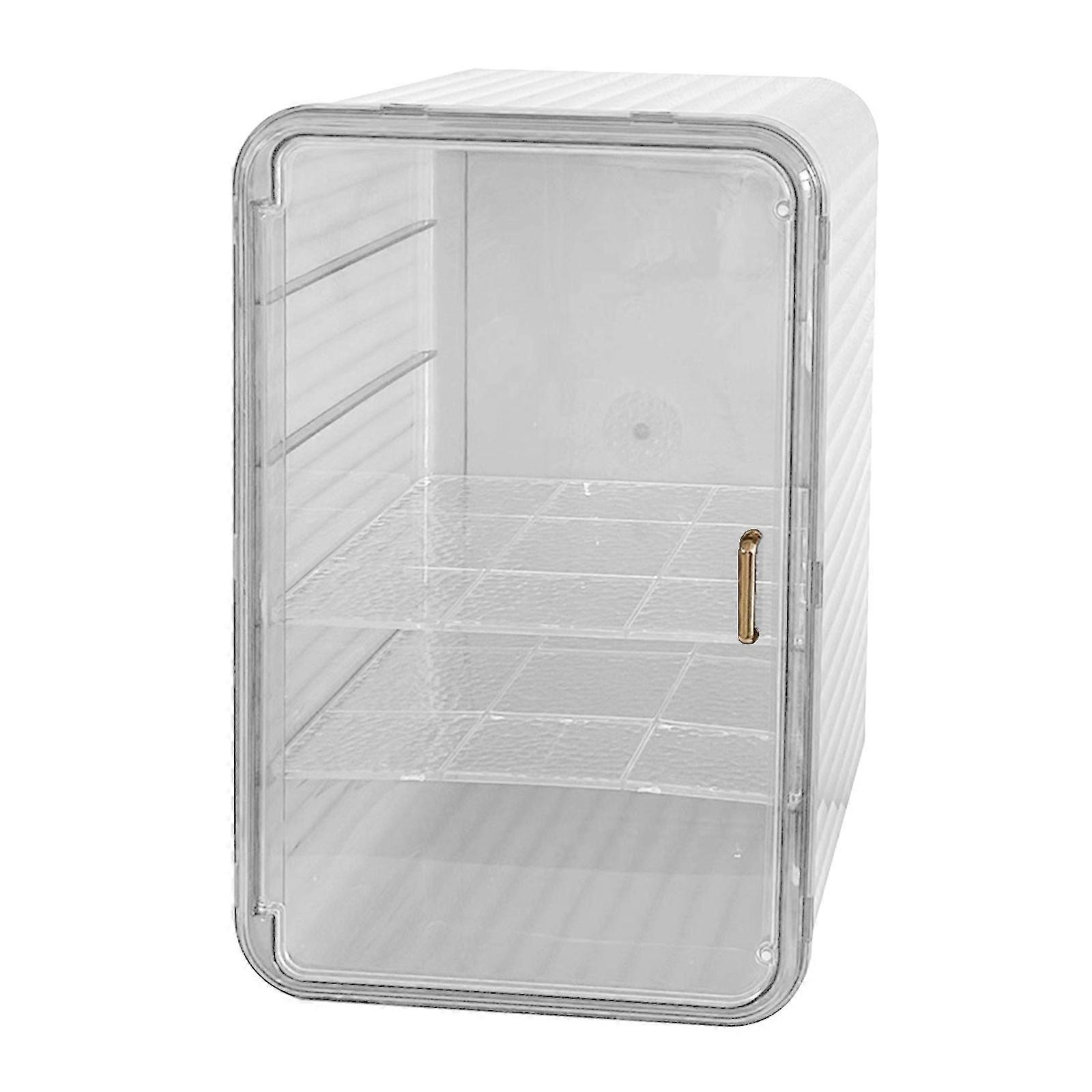 Modern Cup Rack Magnetic Lid Multilayered Organizers for Countertop Cabinet Space Efficient Storage of Mugs Drinkware  Transparent color