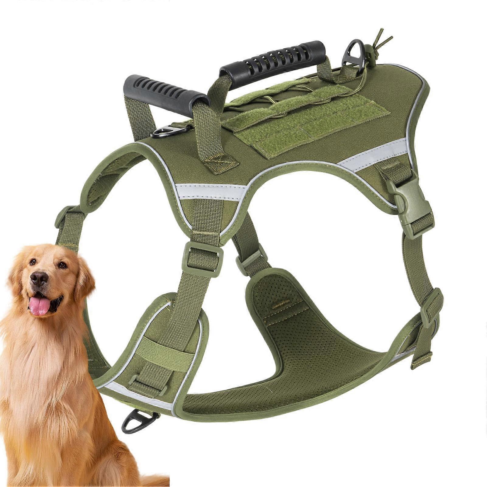 Pet Harness No Pull, Adjustable Dog Vest Harness with Reflective Straps, Comfortable Yellow Design, Size S