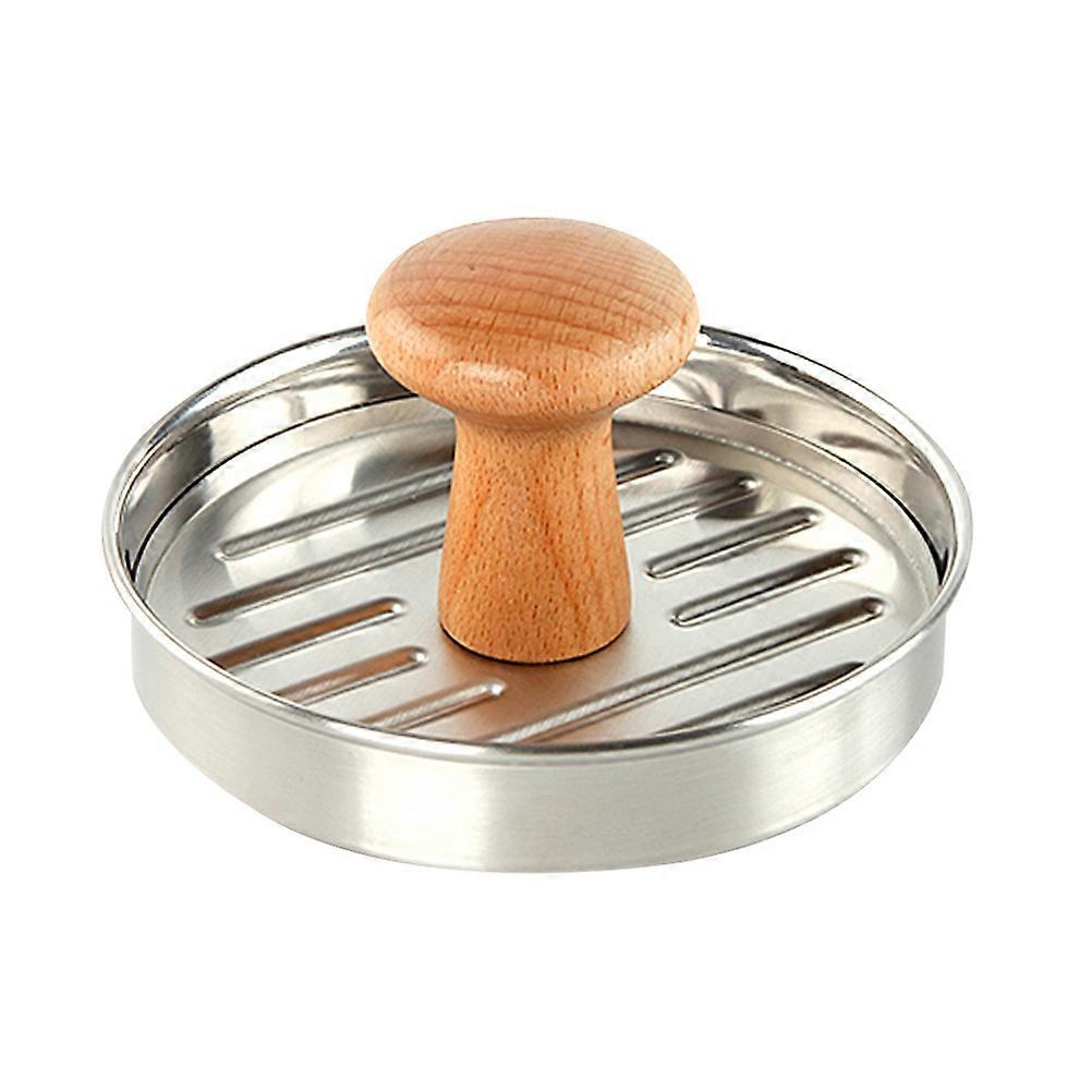 Manual Hamburger Press Stainless Steel Meat Pressing Mold for Party Durable Use 5.2×5.2×2.7in Silver 1Pack