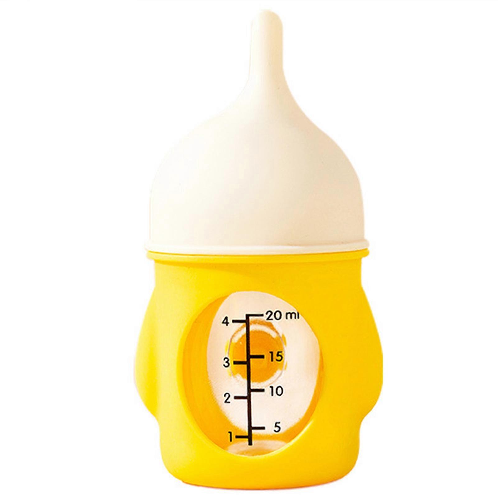 Kittens Nipples Bottle Non Slip Pet Food Dispenser with Silicone Cover for Small Cat Dog