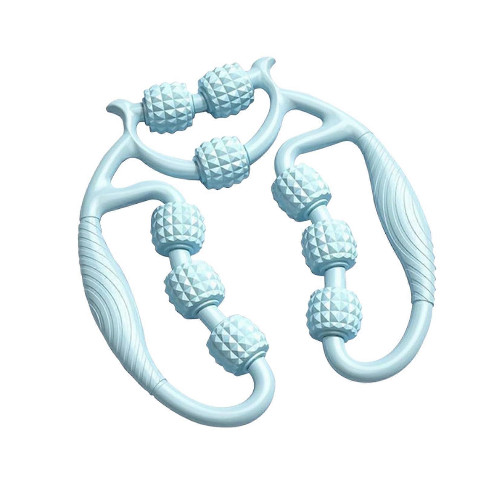 Cellulite Massager with Rollers for Legs Buttocks Arms Abdomen (Blue)