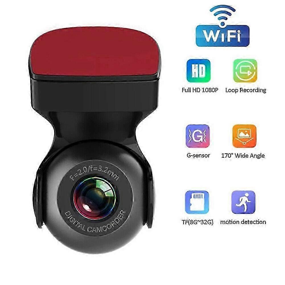 Car DVR Camera 1080P Night Dash Cam 170 Degree Wide Angle USB Video