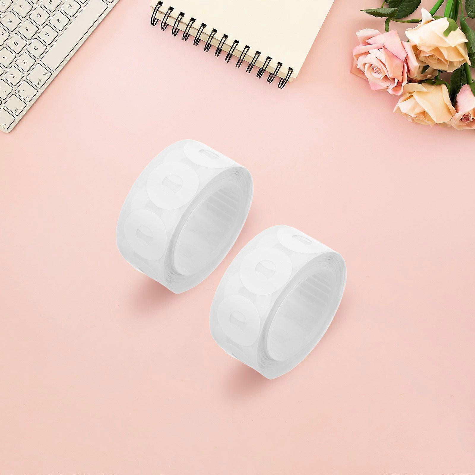 1 Roll Of Binder Hole Reinforcement Stickers PVC Self-Adhesive Hole Protectors For Ring Binders Ring Reinforcement Stickers