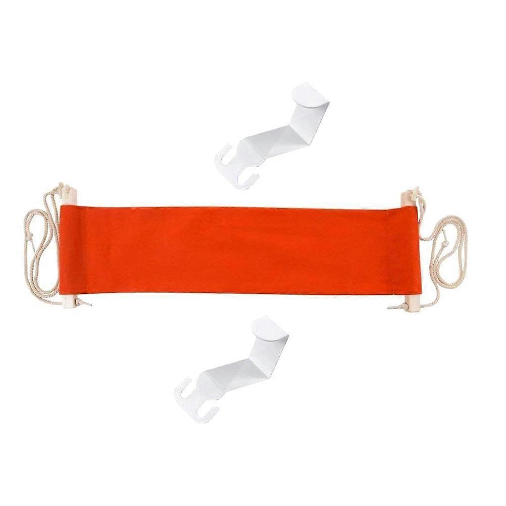 Desk Foot Resting Hammock Portable for Workers Long Sitting Periods Iron Wood Cotton Blend Oval Shape 1Pack